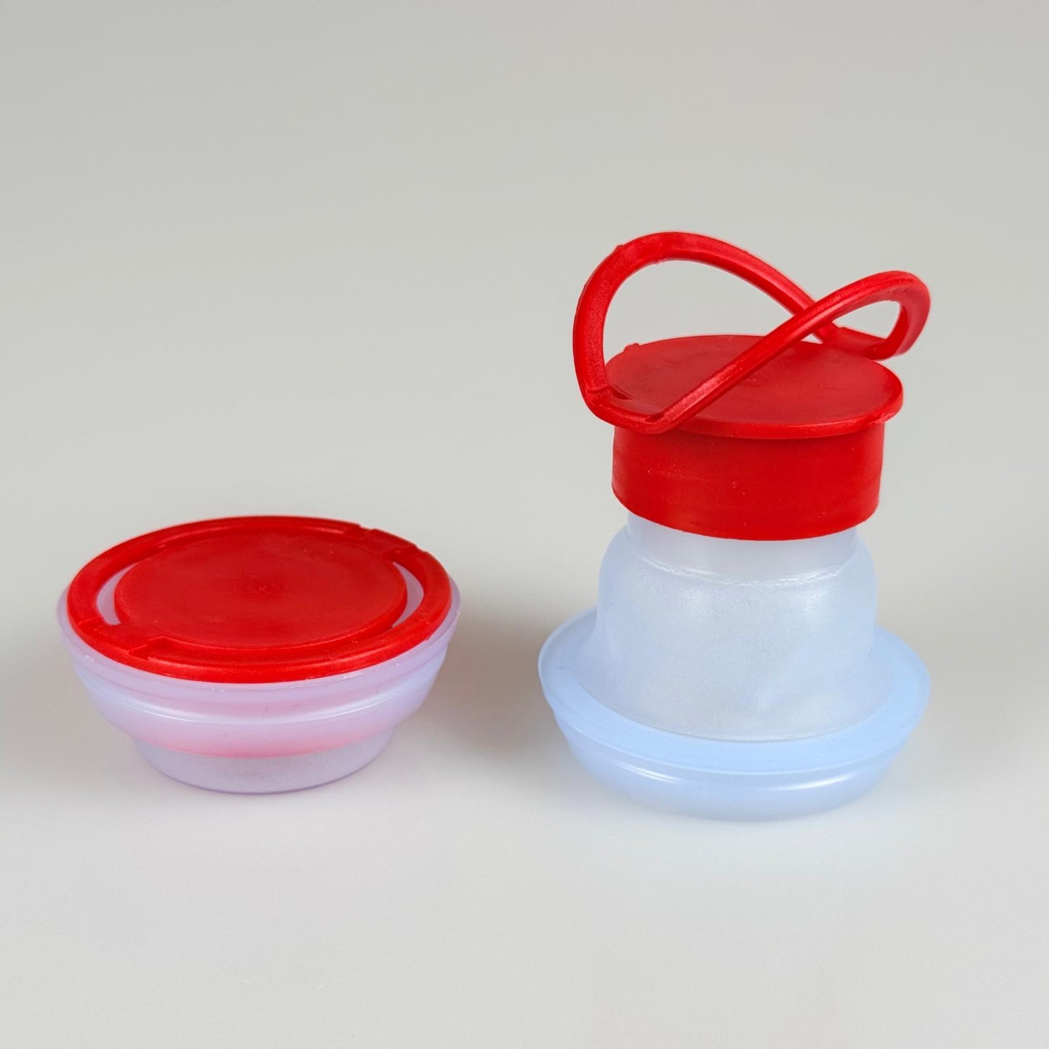 42 MM P2 K CL NATÜREL KIRMIZI BERİCAP  (SOLVENT VE TİNER TENEKESİ İÇİN) - TENEKE İÇİN PLASTİK KAPAK - YEDEK KİMYASAL TENEKE KAPAĞI - Çakma Metal TENEKE Kapağı