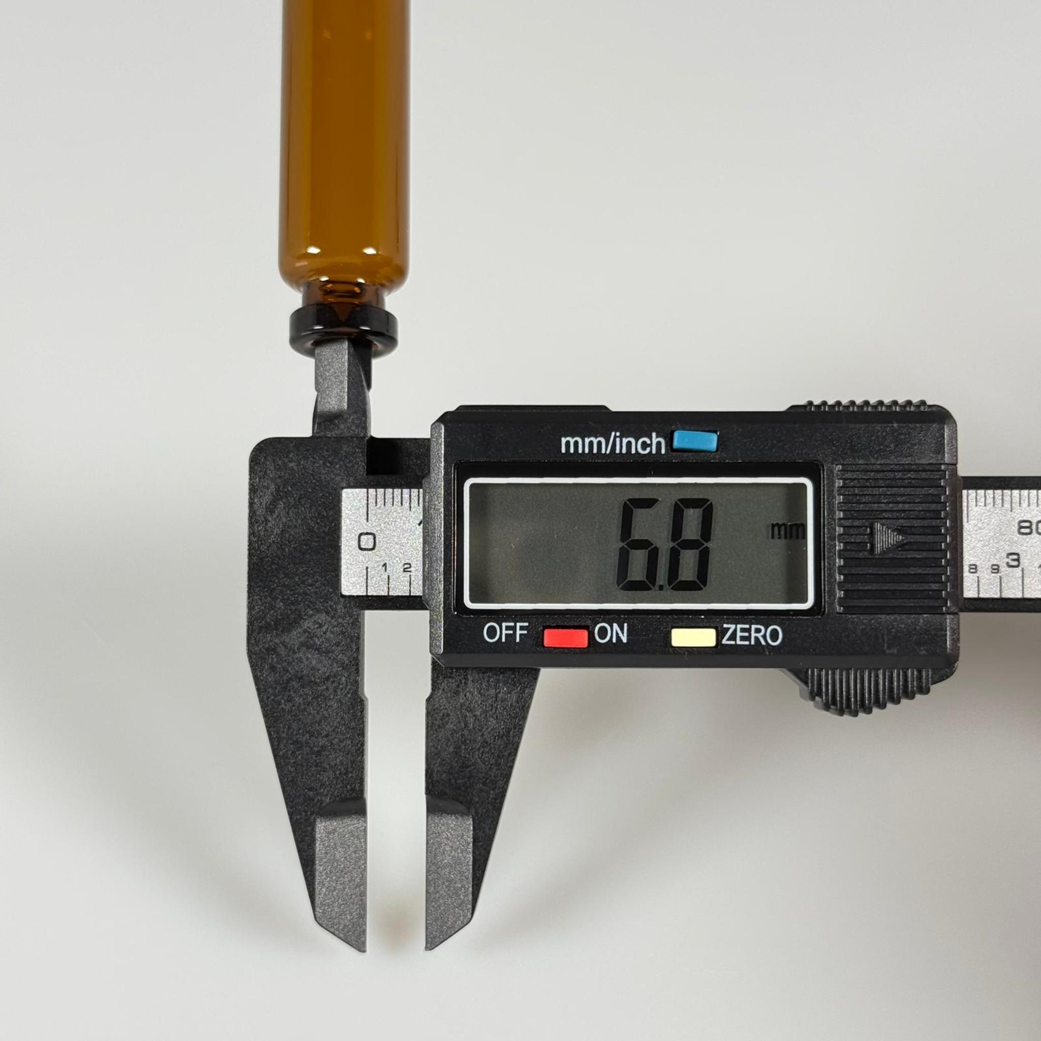 BOROSİLİKAT AMBER CAM ŞİŞE - 5 CC - 16x50 MM - ÇEKME CAM BORU FLAKON İNCE PENİSİLİN ŞİŞESİ - AĞIZ ÇAPI 13 MM