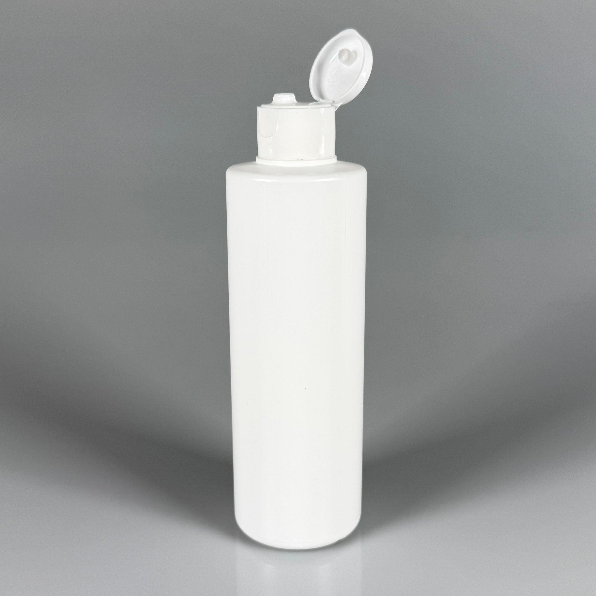 200 CC (SİLME 250 CC) BEYAZ SİLİNDİR MODEL MAT SERT POLİETİLEN ŞİŞE - BEYAZ FLİPTOP KAPAKLI - ÇITÇIT KAPAKLI - AÇILIR KAPANIR KAPAKLI - 200 ML BEYAZ PLASTİK ŞİŞE