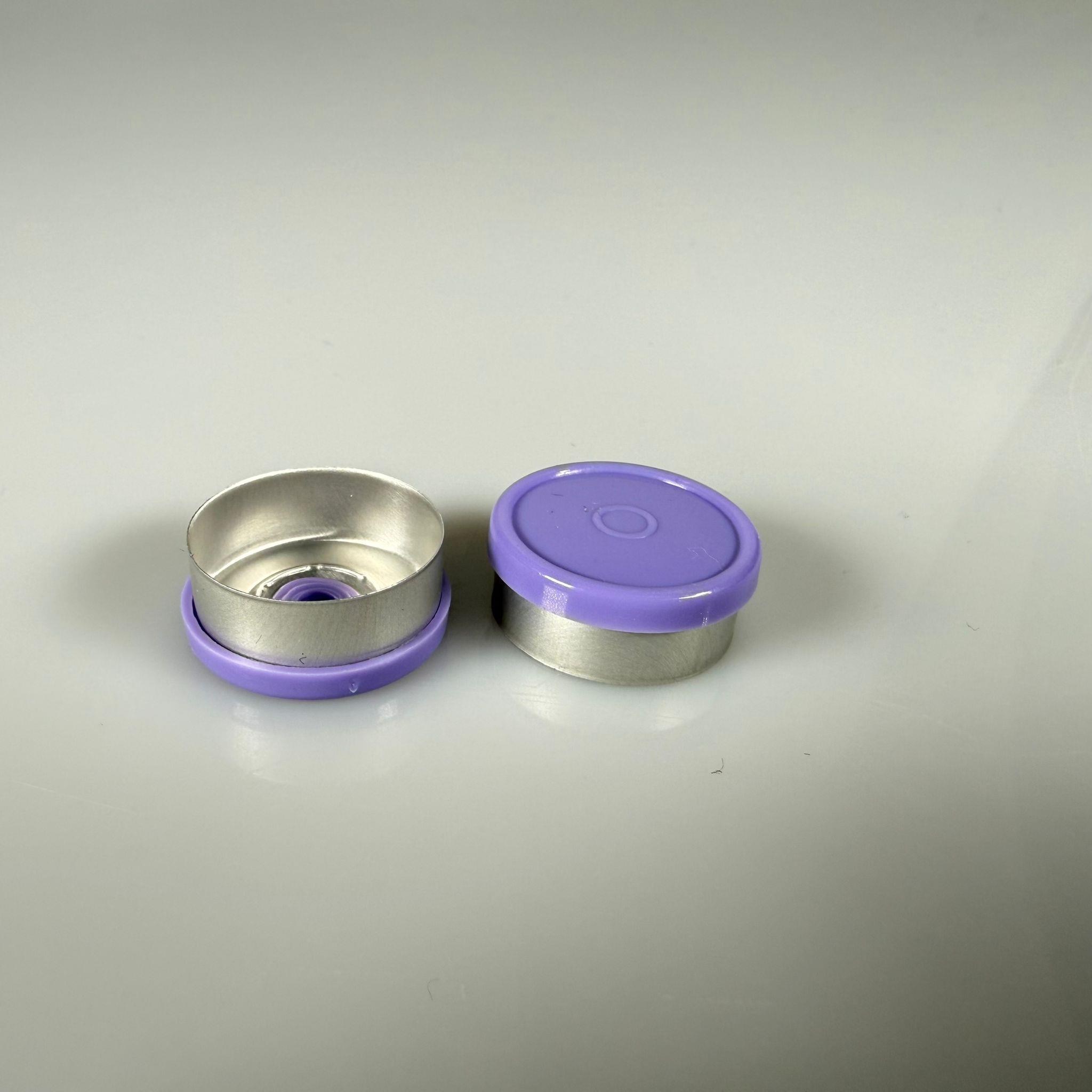 PENİSİLİN ALÜMİNYUM FLAKON KAPAK MOR -  20 MM DÜZ RENKLİ FLİP-OFF KAPAK