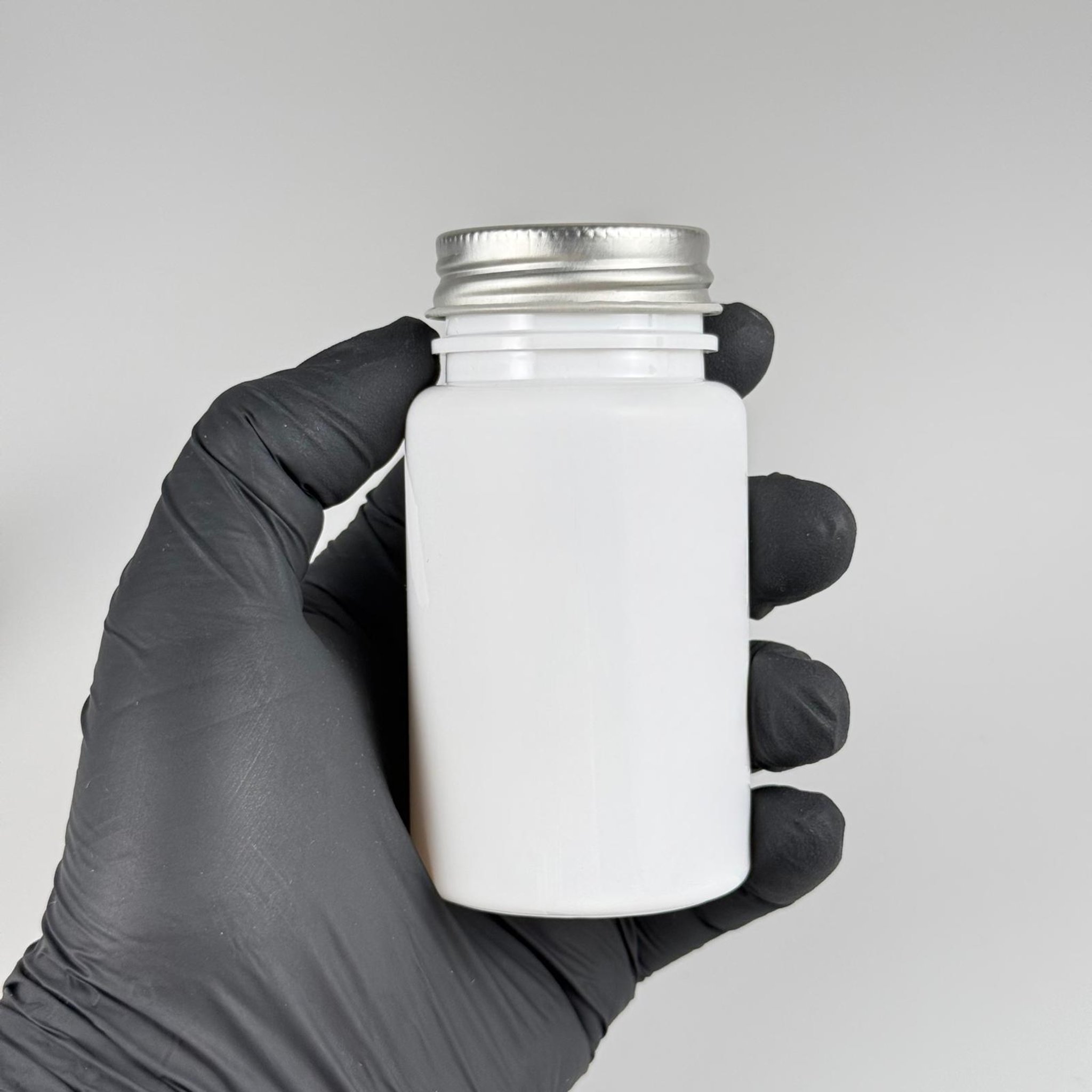 100 CC BEYAZ PET PUDRA ŞİŞESİ + GÜMÜŞ METAL KAPAKLI + PUDRA TIPALI TAKIM - 100 ML PUDRA KUTUSU, EKO TUZLUK