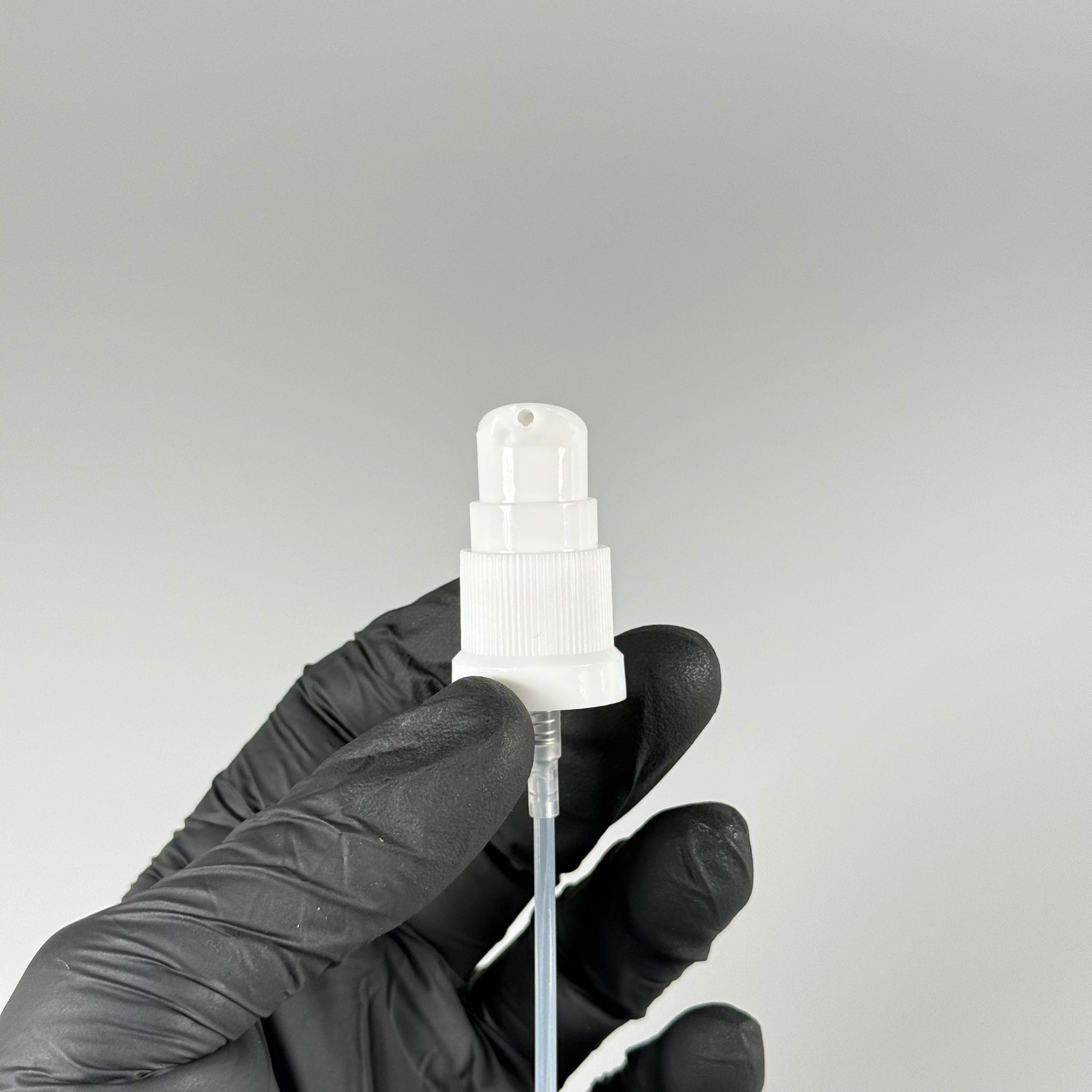 18 MM ETEKLİ LOSYON POMPASI BEYAZ - 18 MM SERUM POMPASI (CAM ŞİŞELER İÇİN)