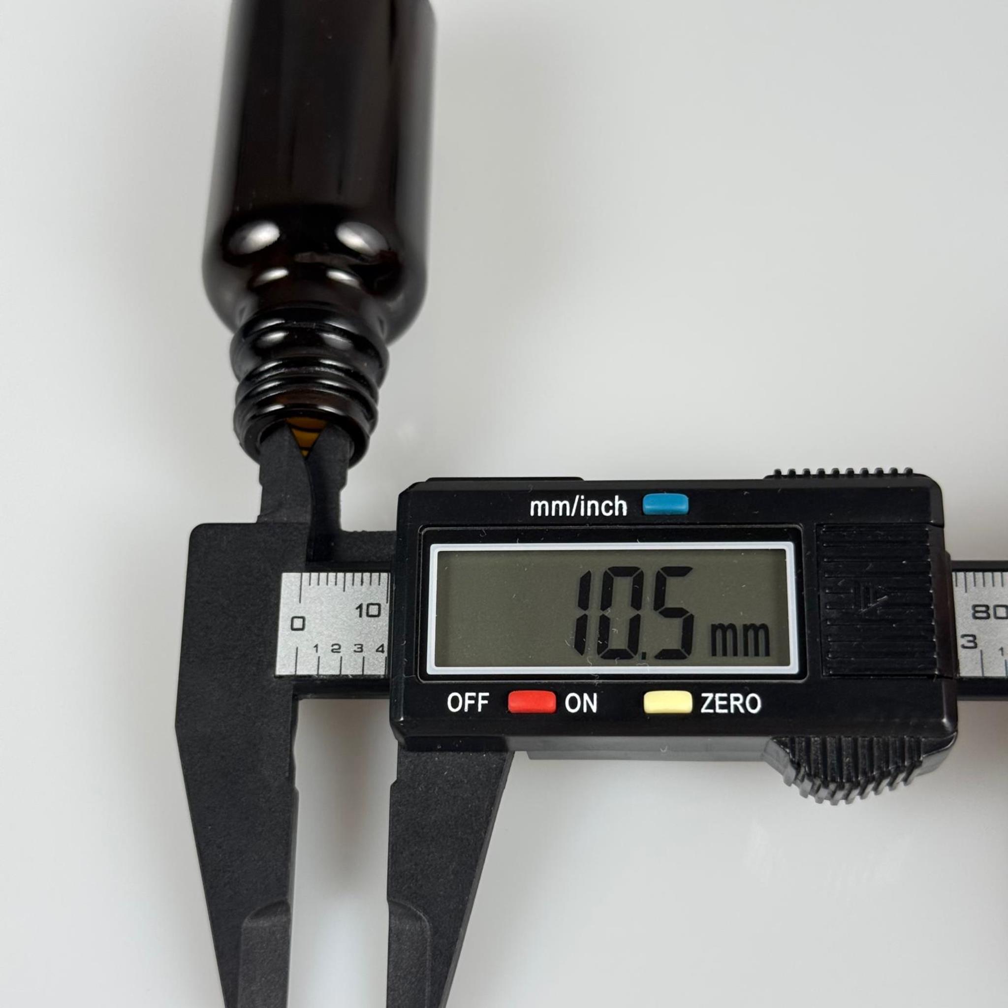 20 CC AMBER CAM ŞİŞE KAPAKSIZ (18 AĞIZ) - ÜST KALİTE KOYU AMBER 20 ML CAM ŞİŞE KAHVERENGİ
