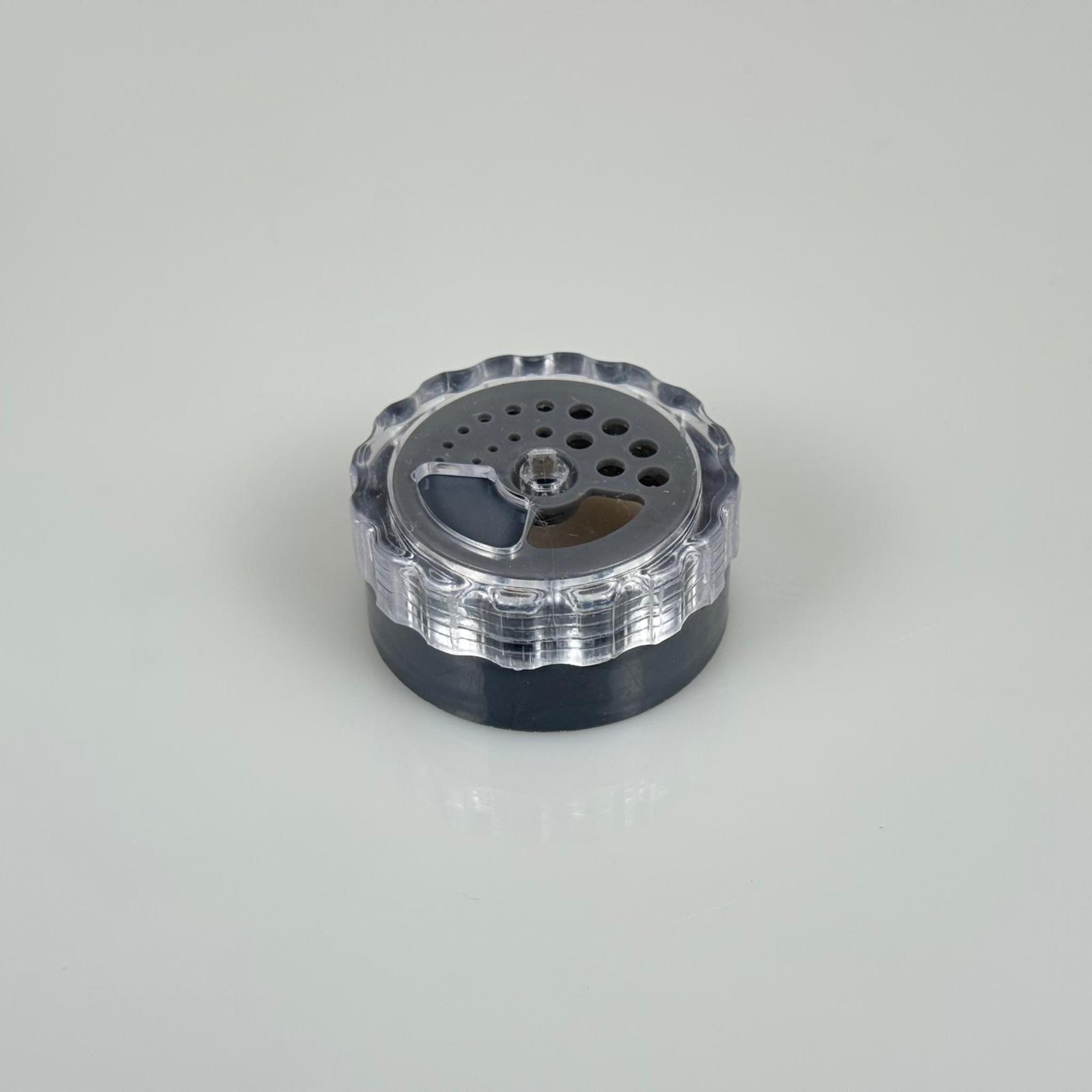 48 MM PLASTİK TUZLUK VE BAHARATLIK KAPAĞI - BAHARAT KAPAK - TUZLUK KAPAK - GRİ