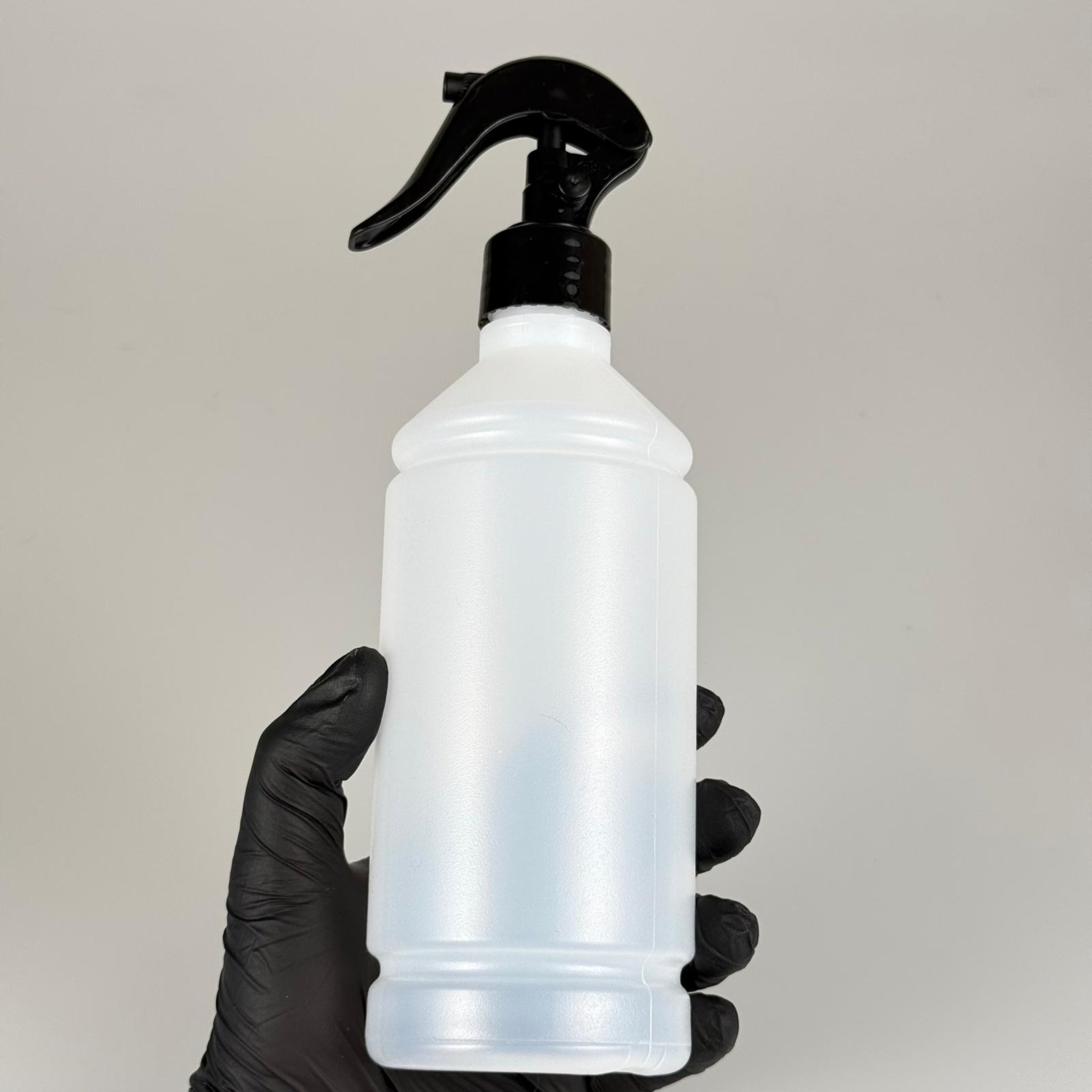 500 CC TİNER ŞİŞESİ - SİYAH TRİGER TETİK SPREYLİ (DUMAN PÜSKÜRTÜR) - 500 ML KİMYASALA DAYANIKLI PLASTİK ŞİŞE - 0,5 LT POLİETİLEN ŞİŞE