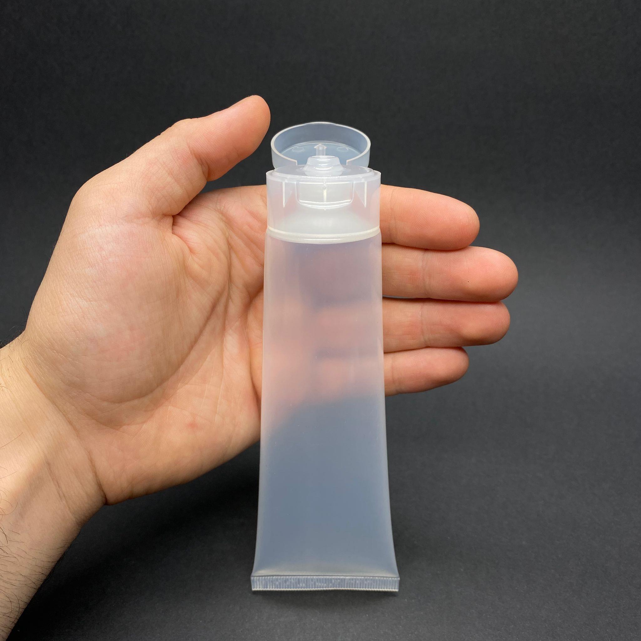 BOŞ KREM TÜPÜ KAPAKLI - 100 ML - MERHEM TÜPÜ - PLASTİK MANÜEL DOLDURULABİLİR BOŞ TÜP - LİPGLOSS TÜP - DUDAK PARLATICISI TÜPÜ - BAL DOLUMU İÇİN PLASTİK TÜP  - AÇILIR KAPANIR FLİPTOP KAPAKLI