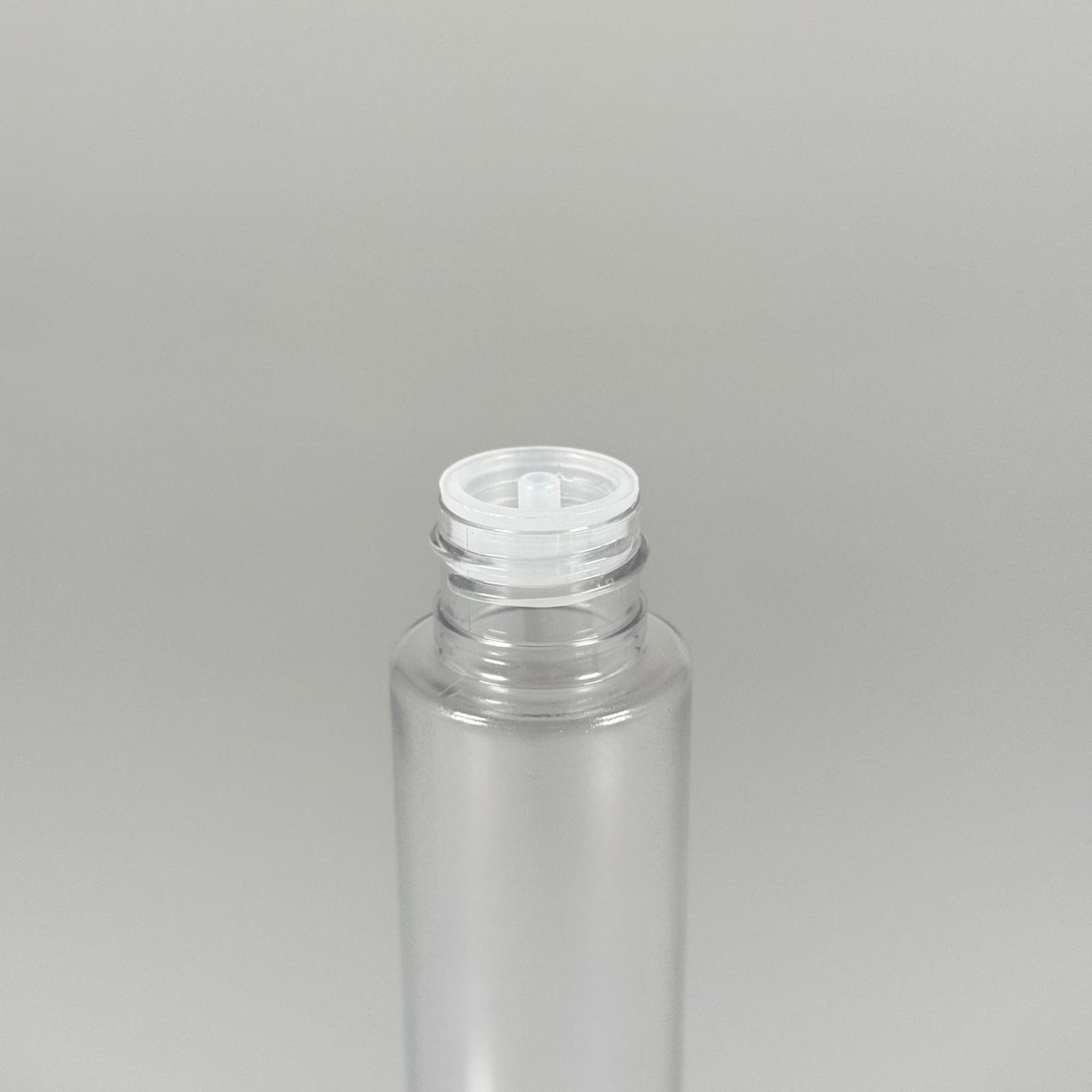100 CC UZUN SİLİNDİR BUĞULU PET ŞİŞE (24 GR)  - SİYAH KAPAKLI KOLONYA TIPALI - 100 ML BİBERİYE SUYU, LAVANTA YAĞI, SAÇ SERUM, TONİK VB İÇİN PLASTİK KOZMETİK AMBALAJLARI