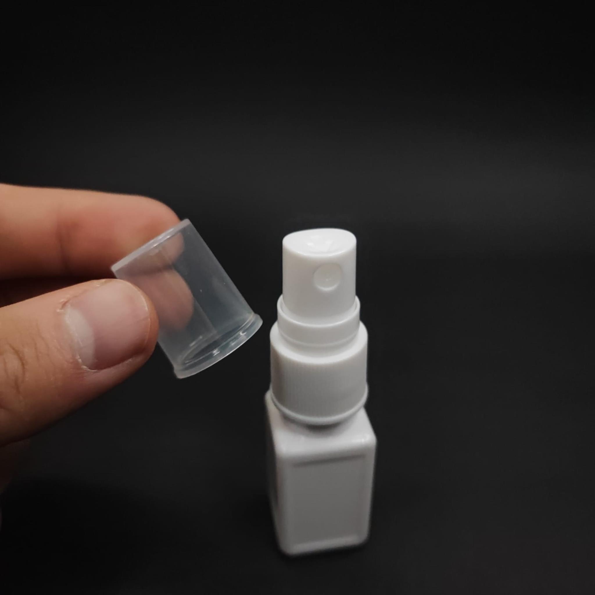 10 CC BEYAZ KARE PET ŞİŞE - BEYAZ SPREYLİ TESTER 10 ML PLASTİK ŞİŞE