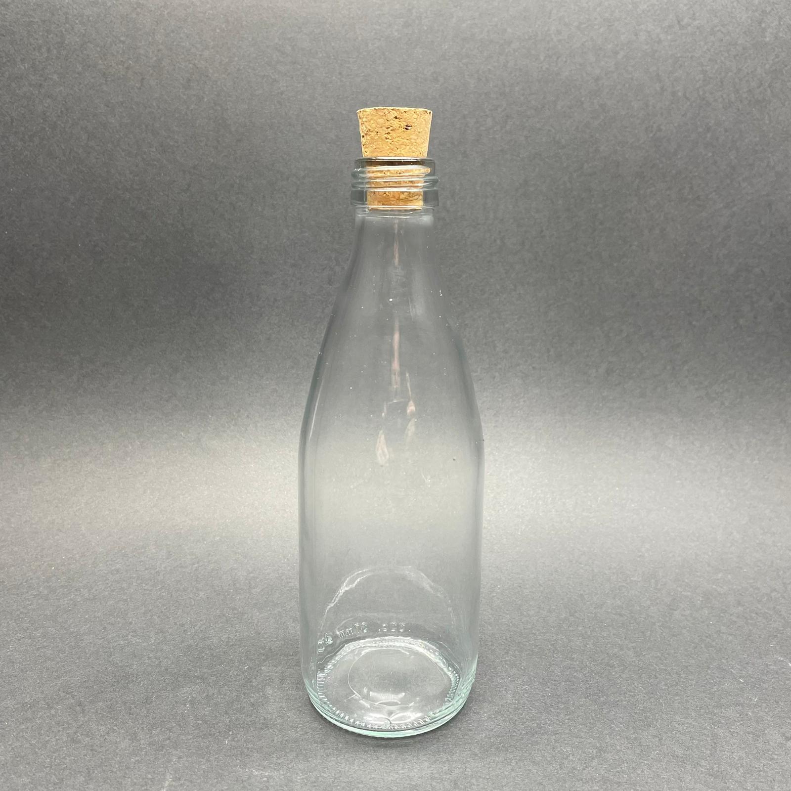 CAM YAĞLIK SİRKELİK - 330 ML - MANTAR TIPALI CAM ŞİŞE