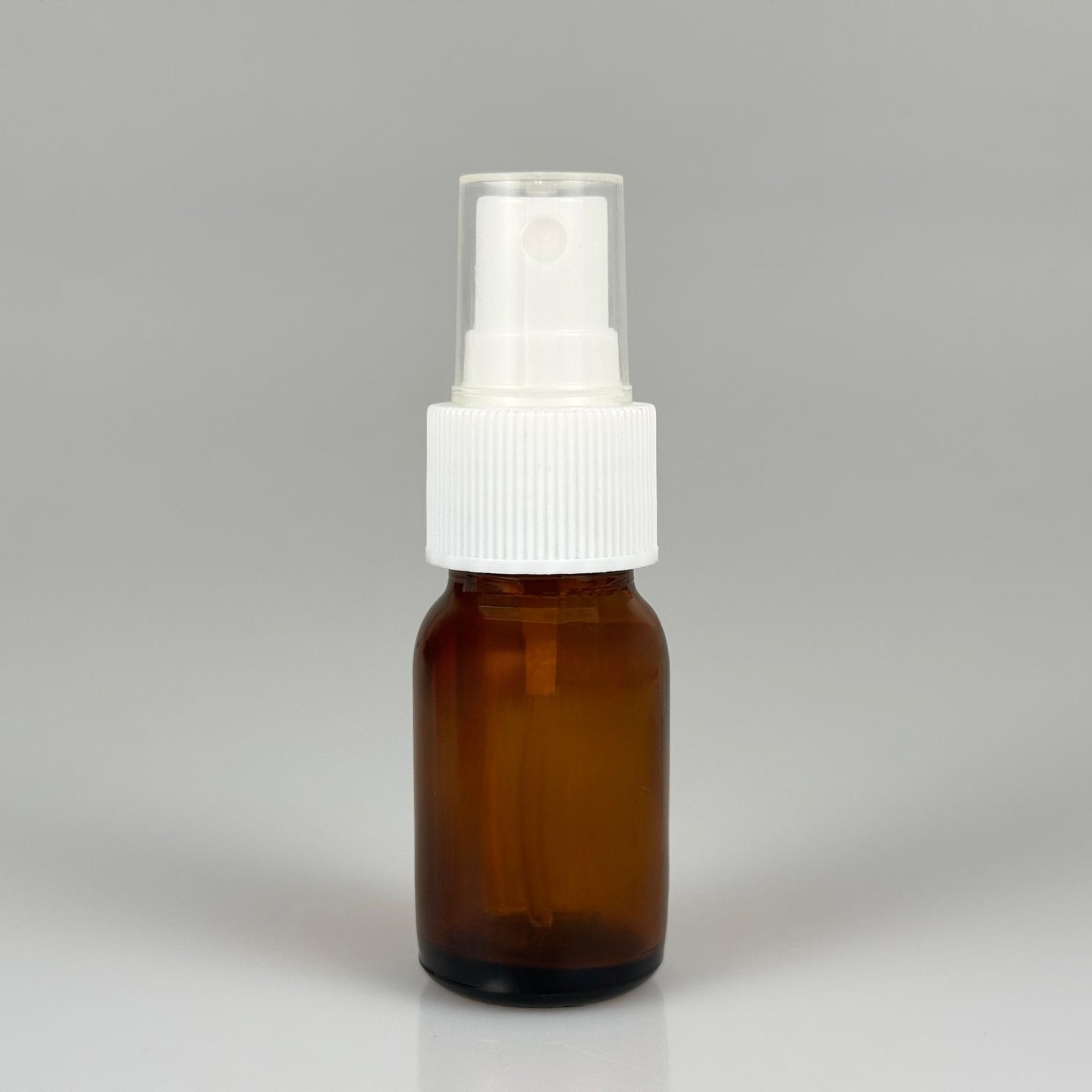 20 ML AMBER SPREYLİ CAM ŞİŞE - 20 CC KAHVERENGİ CAM ŞİŞE + 25 MM BEYAZ SPREY FISFIS TAKIM