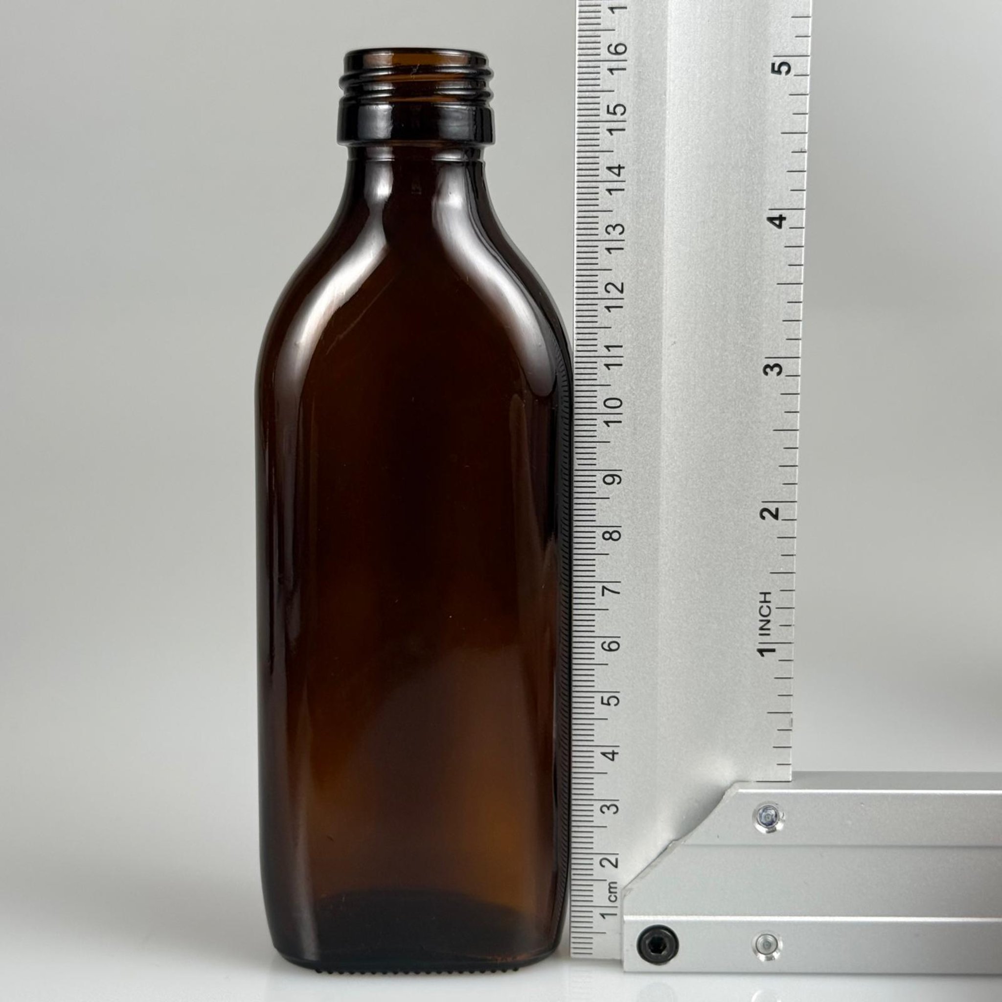150 CC AMBER  CAM YASSI COLD BREW ŞİŞE (SOĞUK KAHVE ŞİŞESİ) KAPAKSIZ (28 AĞIZ) - 150 ML YASSI CAM ŞİŞE