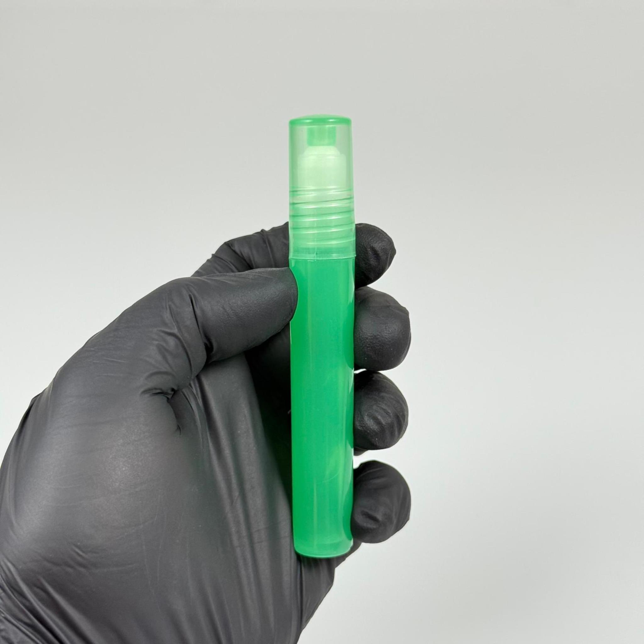 4,5 CC PLASTİK ROLL-ON ŞİŞE - BİLYELİ ŞİŞE - MİS ŞİŞESİ - ESANS ŞİŞESİ - KOKU - ŞİŞESİ - PARFÜMERİ ŞİŞESİ - YEŞİL