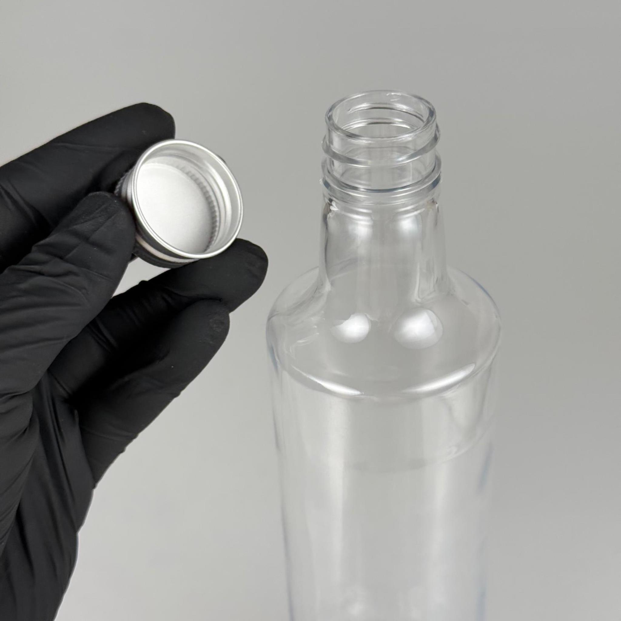 500 CC DORİKA SİLİNDİR PET ŞİŞE - CONTALI GÜMÜŞ METAL KAPAKLI -  (60 GR) CAM GÖRÜNÜMLÜ SERT KALIN KIRILMAZ 500 ML SİLİNDİR PLASTİK ŞİŞE