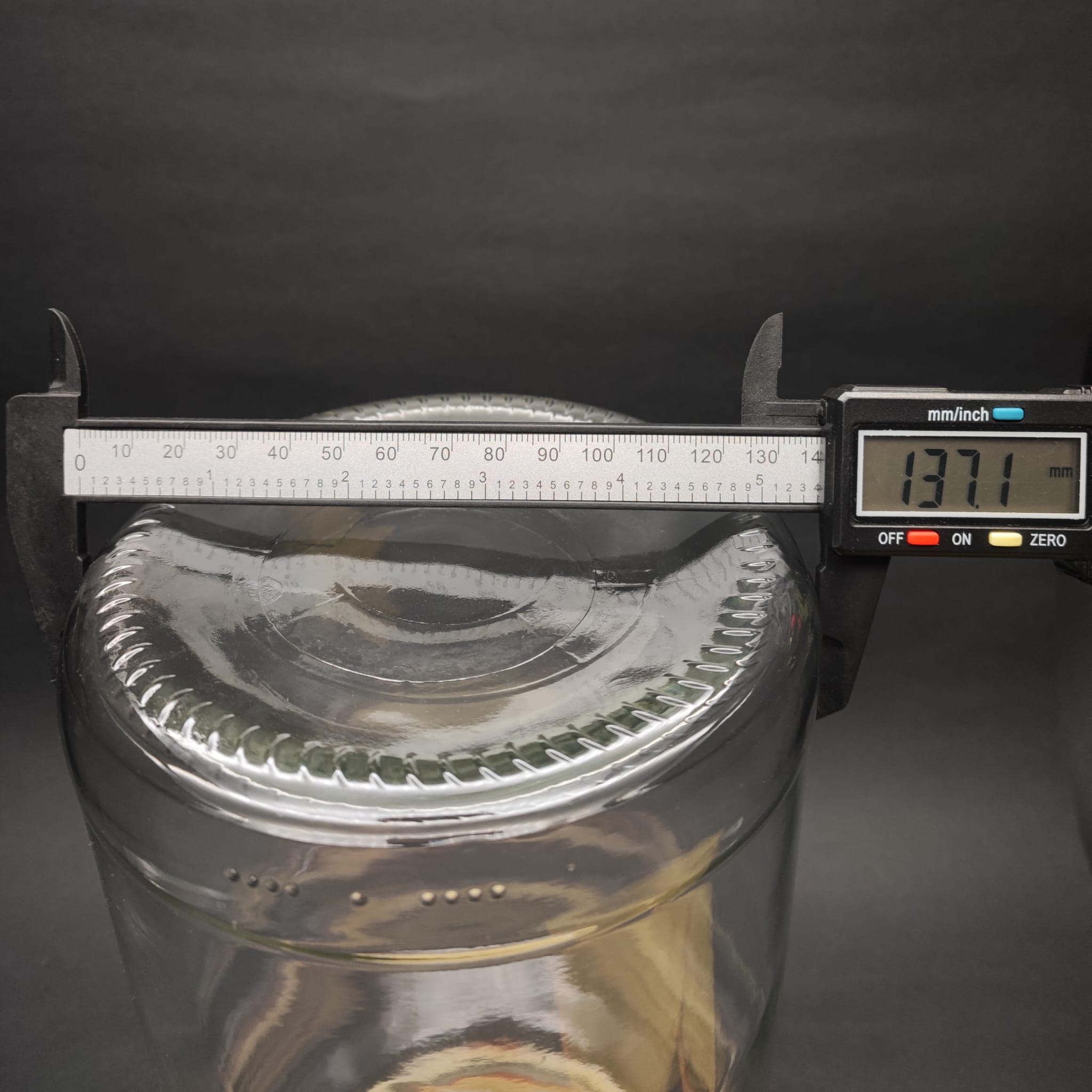 2650 CC BOĞUMLU CAM KAVANOZ - KIRMIZI METAL KAPAKLI - 2650 ML BOĞUMLU CAM KAVANOZ