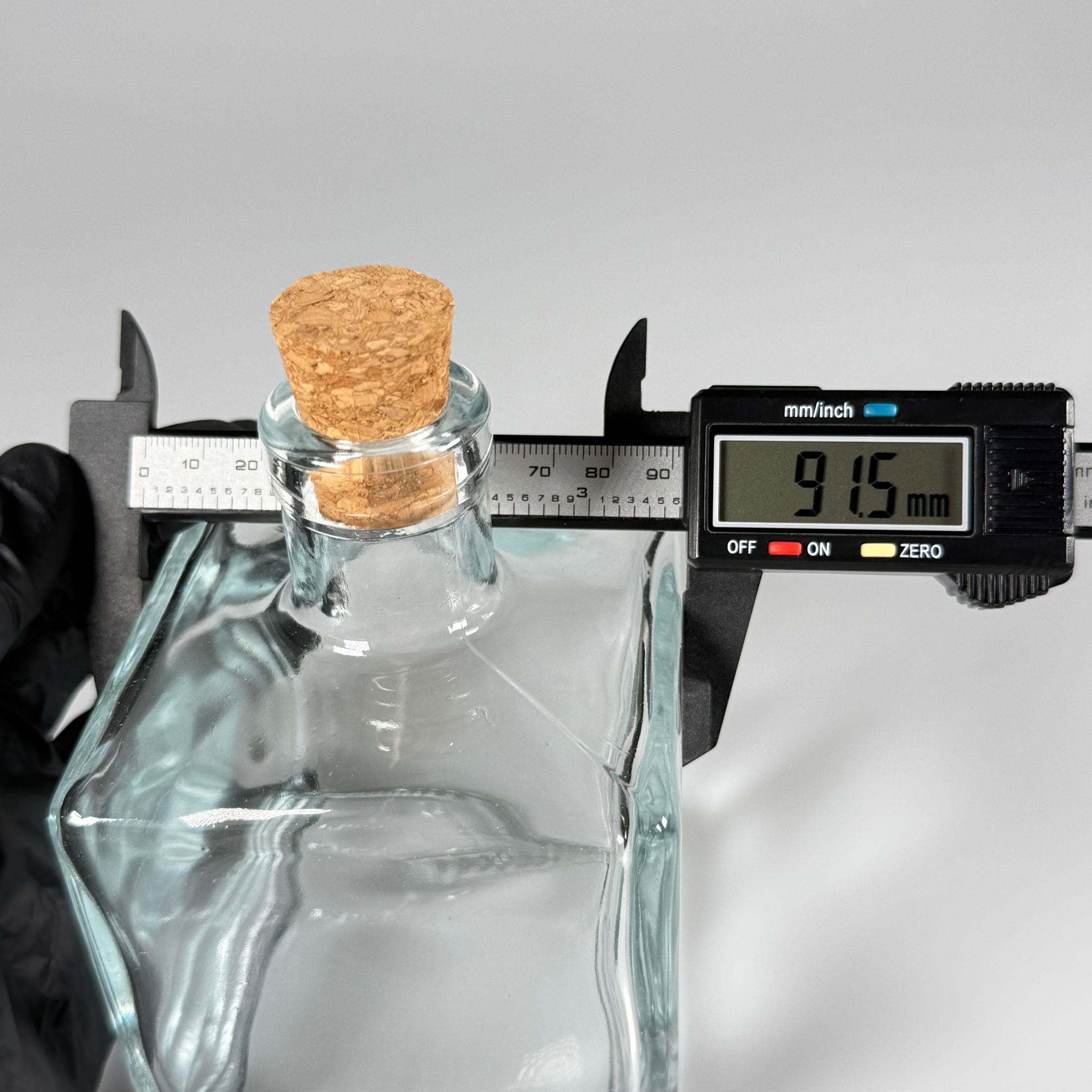 500 CC LÜX ŞİŞE - KARE - 500 ML BÜYÜK BOY DİFFUSER ŞİŞE MANTAR TIPALI