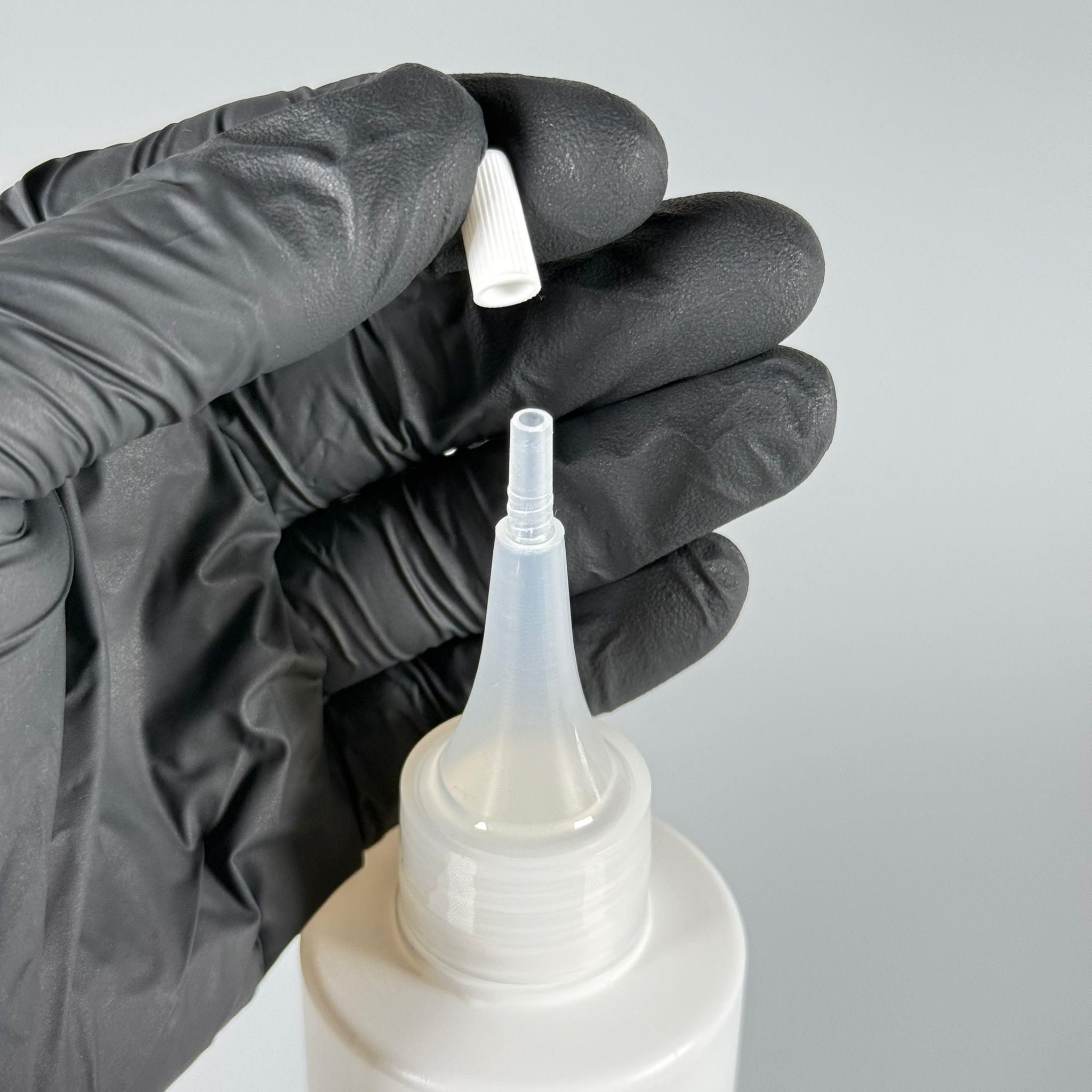 200 CC (SİLME 250 CC) BEYAZ SİLİNDİR MODEL MAT SERT POLİETİLEN ŞİŞE - ŞEFFAF AKITICI SİVRİ KAPAKLI - 200 ML BEYAZ PLASTİK ŞİŞE