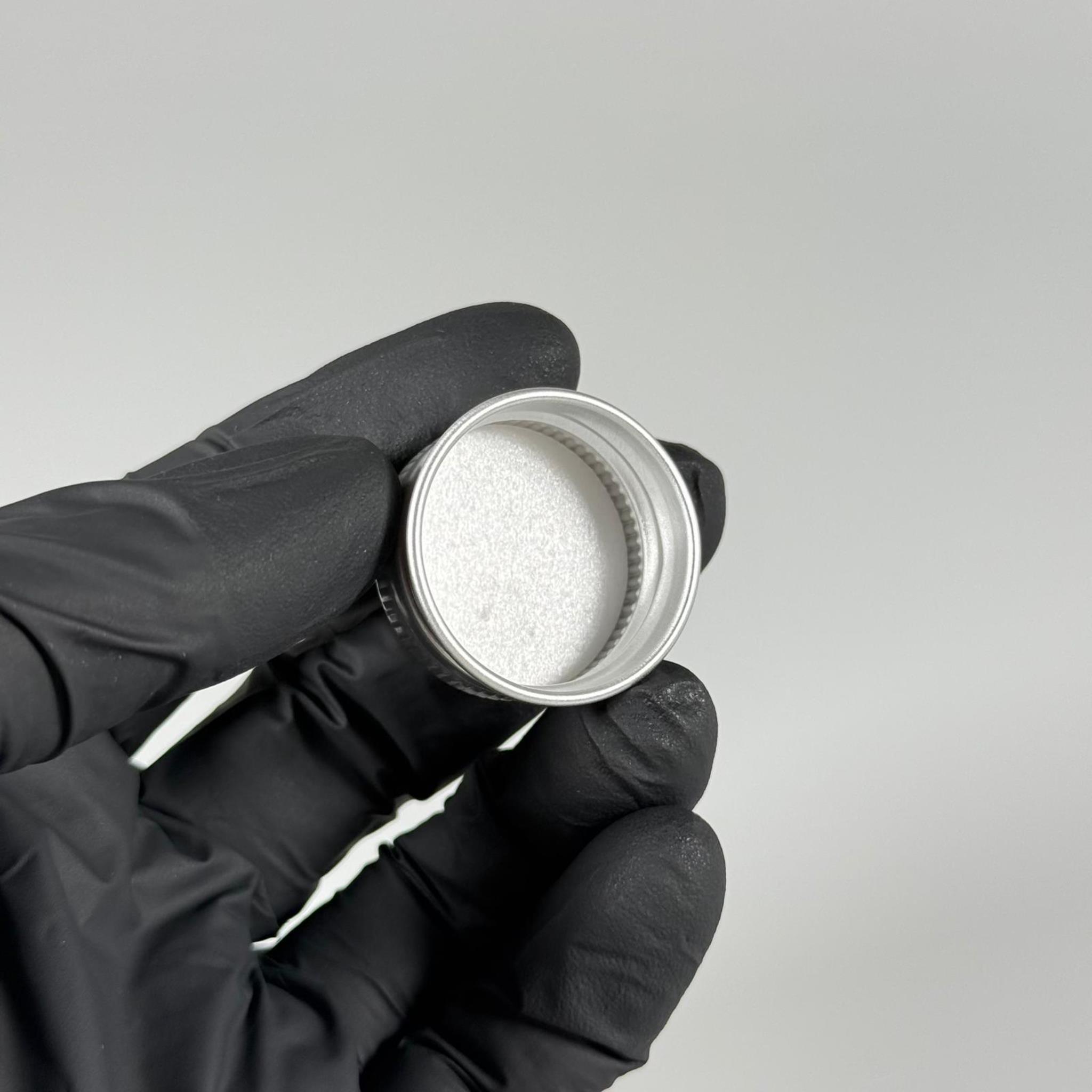 28 MM VİDALI GÜMÜŞ ALÜMİNYUM METAL KAPAK SERT (COLD BREW ŞİŞE KAPAĞI - SOĞUK KAHVE ŞİŞESİ KAPAĞI)