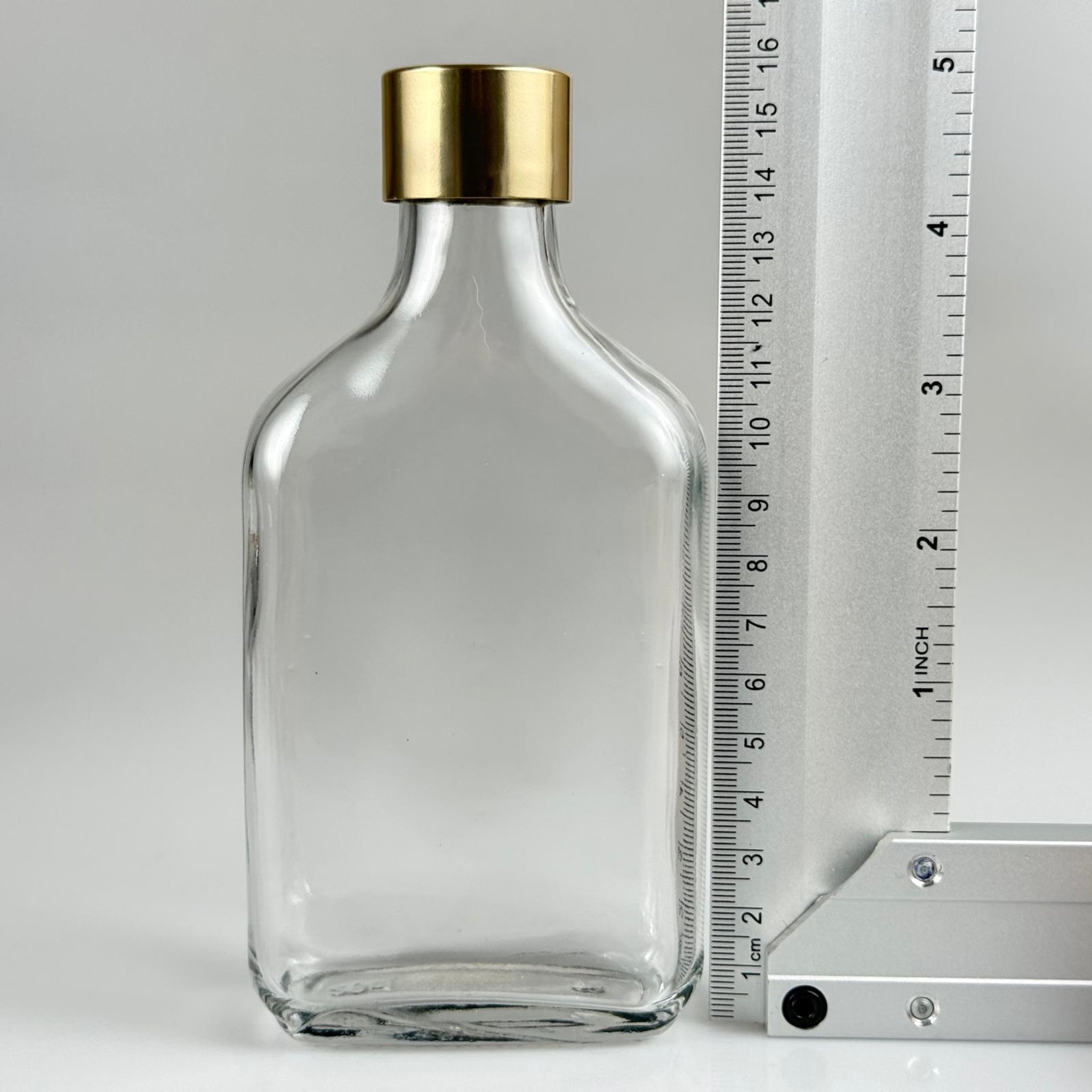 200 CC YASSI CAM COLD BREW ŞİŞE - SOĞUK KAHVE ŞİŞESİ -  ALÜMİNYUM KAPLAMALI GOLD KAPAKLI TAKIM - 200 ML CAM ŞİŞE