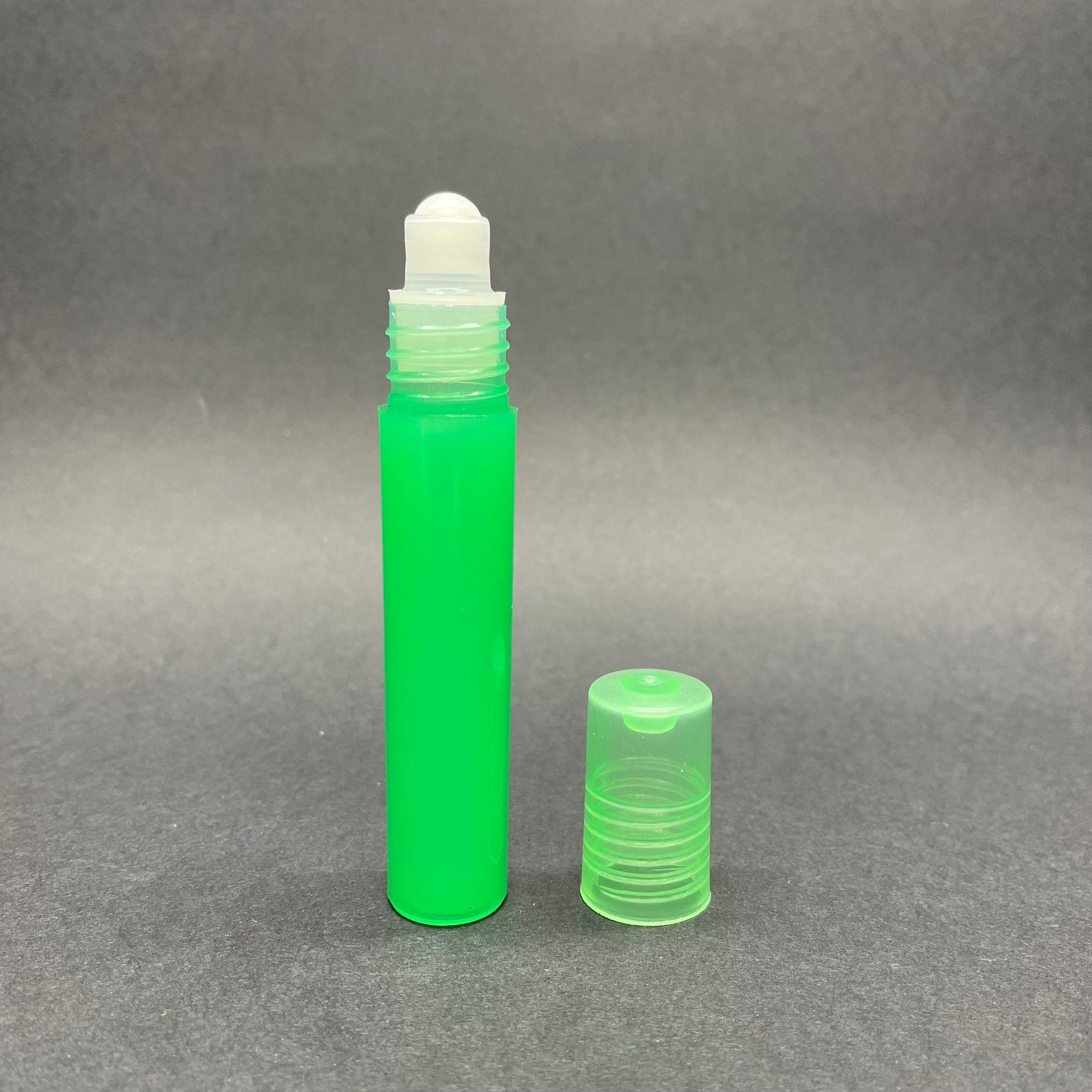 7,5 CC PLASTİK ROLL-ON ŞİŞE - BİLYELİ ŞİŞE - MİS ŞİŞESİ - ESANS ŞİŞESİ - KOKU - ŞİŞESİ - PARFÜMERİ ŞİŞESİ - YEŞİL