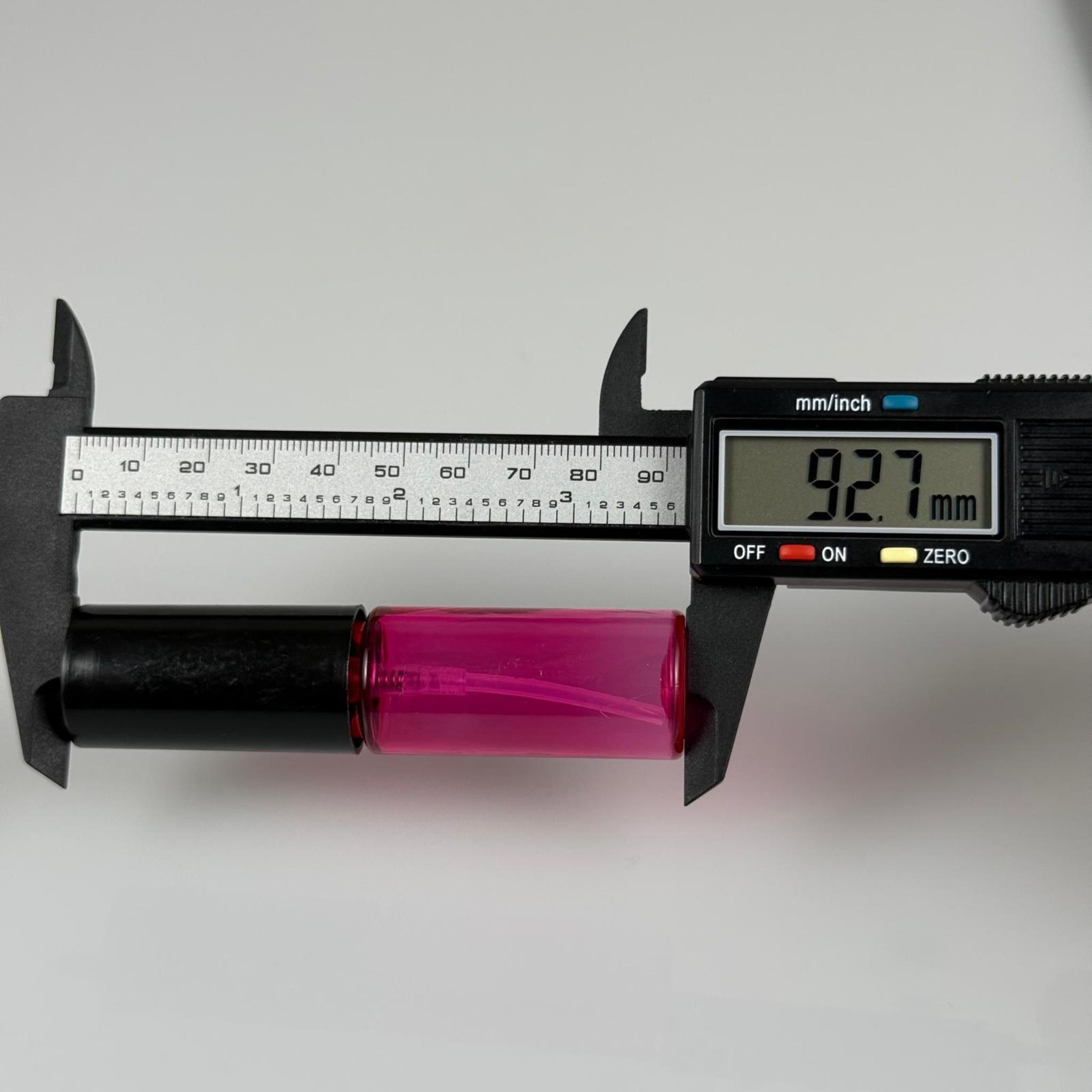 15 CC PEMBE PARFÜM ŞİŞESİ PLASTİK - SİYAH SPREY + SİYAH KAPAK - 15 ML PARFÜM ŞİŞESİ PET
