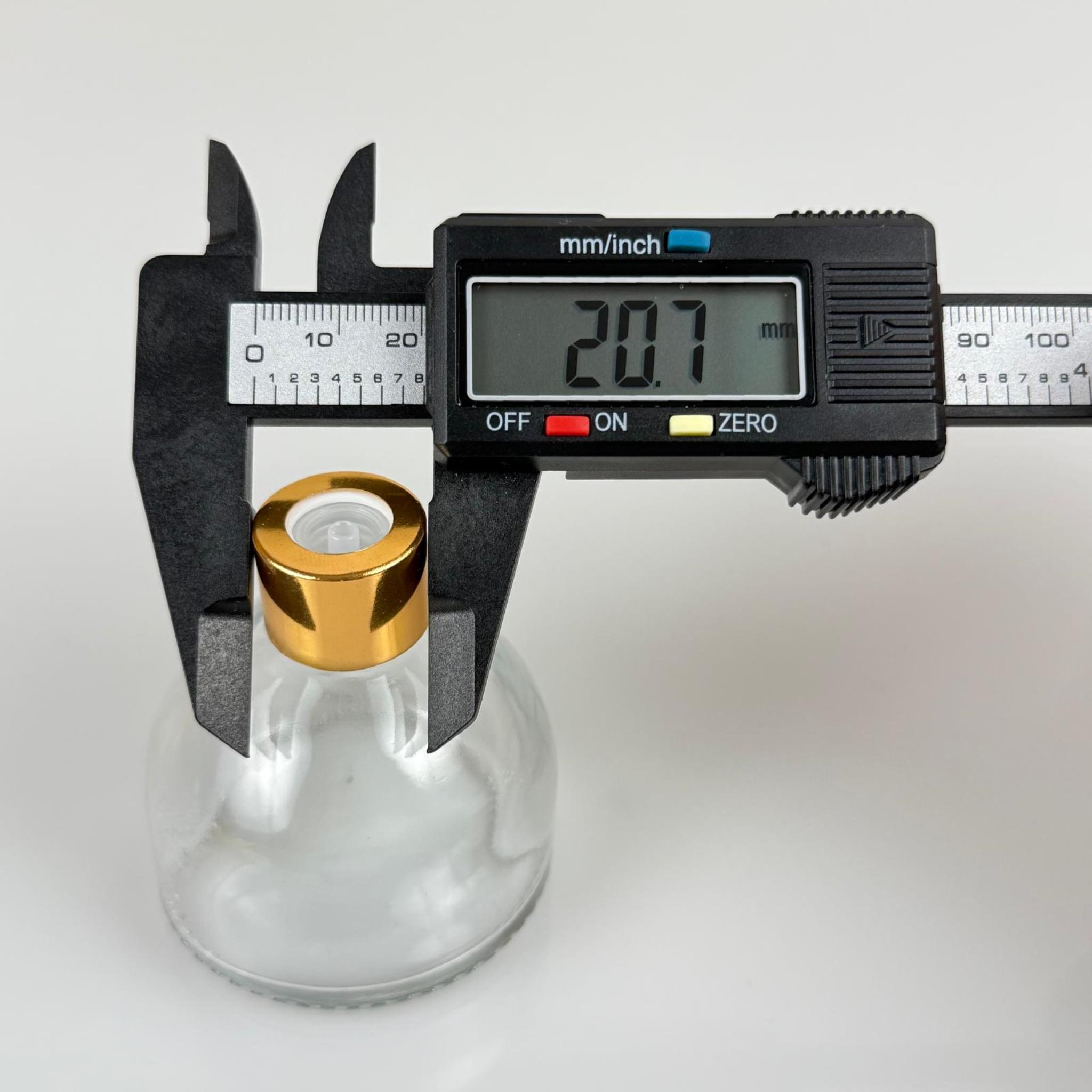 KUBBE MODEL CAM KOLONYA ŞİŞESİ + METAL GOLD KAPAK + TIPA - 50 ML - HEDİYELİK KOLONYA ŞİŞELERİ