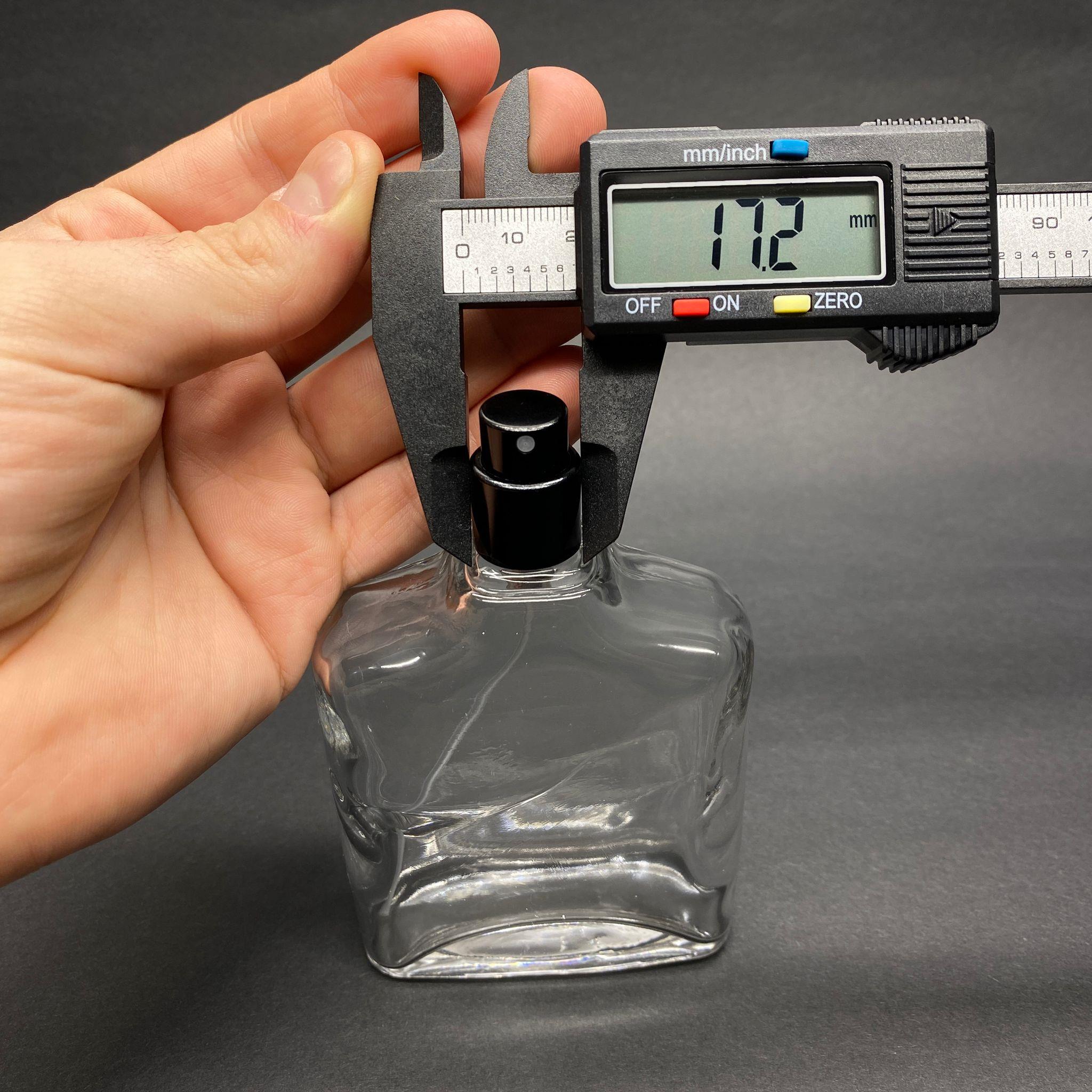 100 ML YASSI MODEL ZEUS PARFÜM ŞİŞESİ - SİYAH METAL SPREYLİ (AĞIZ 15 MM GEÇME KOLAY KAPAMA) !!DEFOLU ŞİŞE ÇIKABİLİR, FİYAT UYGUN TUTULMUŞTUR!!