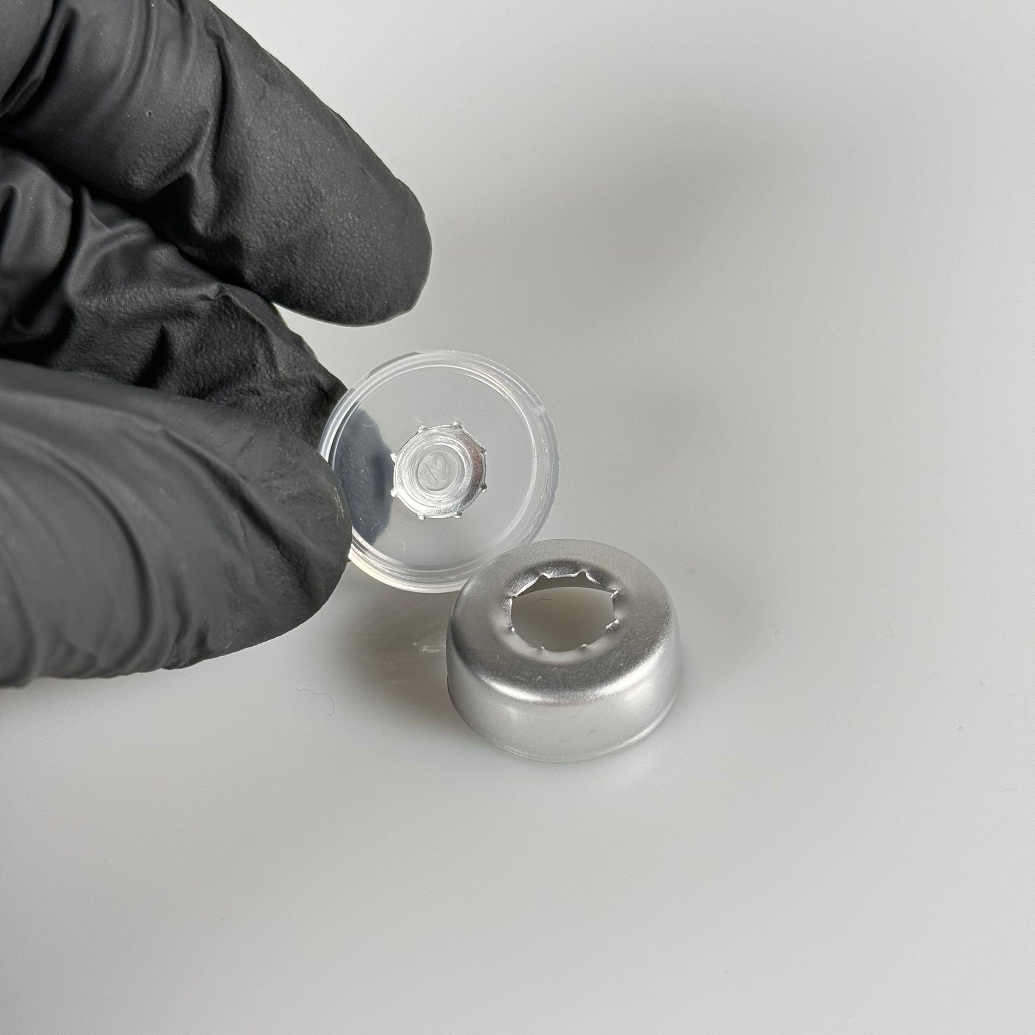 PENİSİLİN ALÜMİNYUM FLAKON KAPAK ŞEFFAF -  20 MM DÜZ RENKLİ FLİP-OFF KAPAK