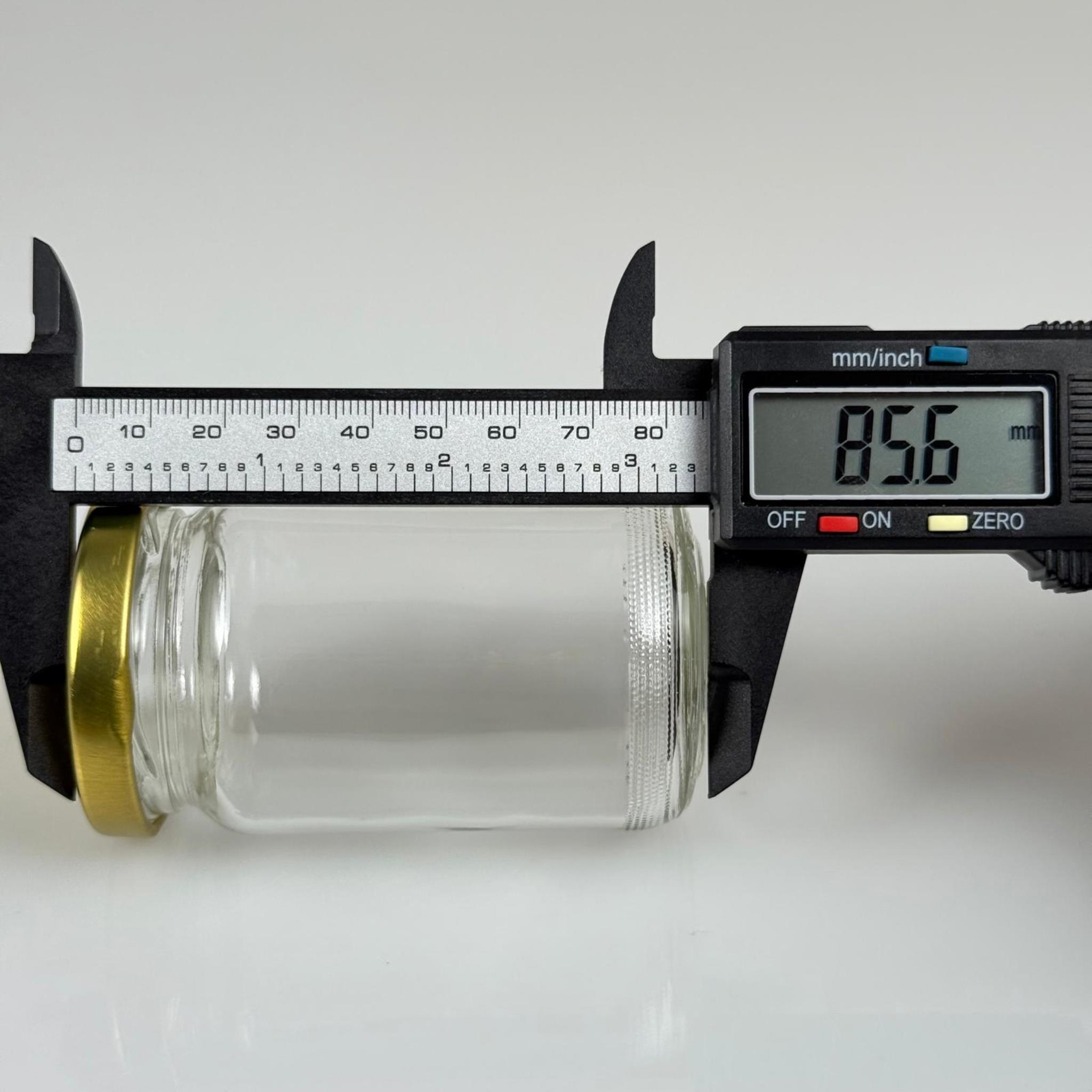 105 CC CAM KAVANOZ - GOLD METAL KAPAKLI - 105 ML CAM KAVANOZ