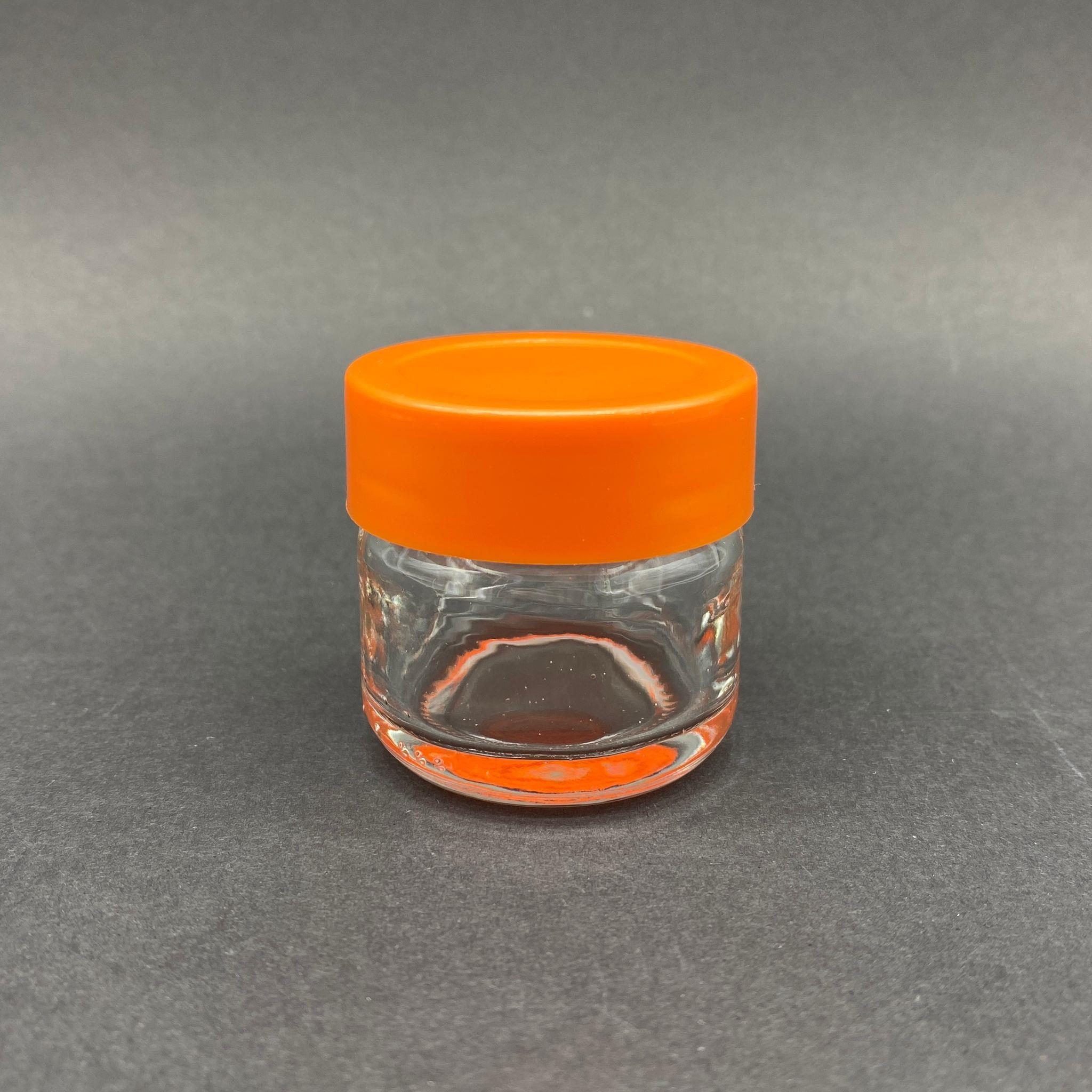 29 CC CAM KAVANOZ - TURUNCU PLASTİK KAPAKLI - 29 ML CAM KAVANOZ