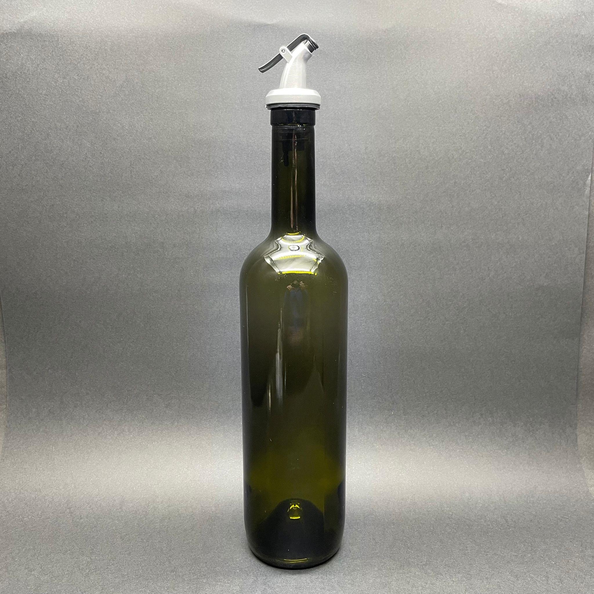750 CC PAŞABAHÇE YAĞDANLIK ŞİŞESİ - GRİ YAĞDANLIK TIPALI - 750 ML YAĞ ŞİŞESİ YEŞİL - CAM ZEYTİNYAĞ ŞİŞESİ - YAĞLIK CAM ŞİŞE - Damlatmaz Yağlık/ Sirkelik