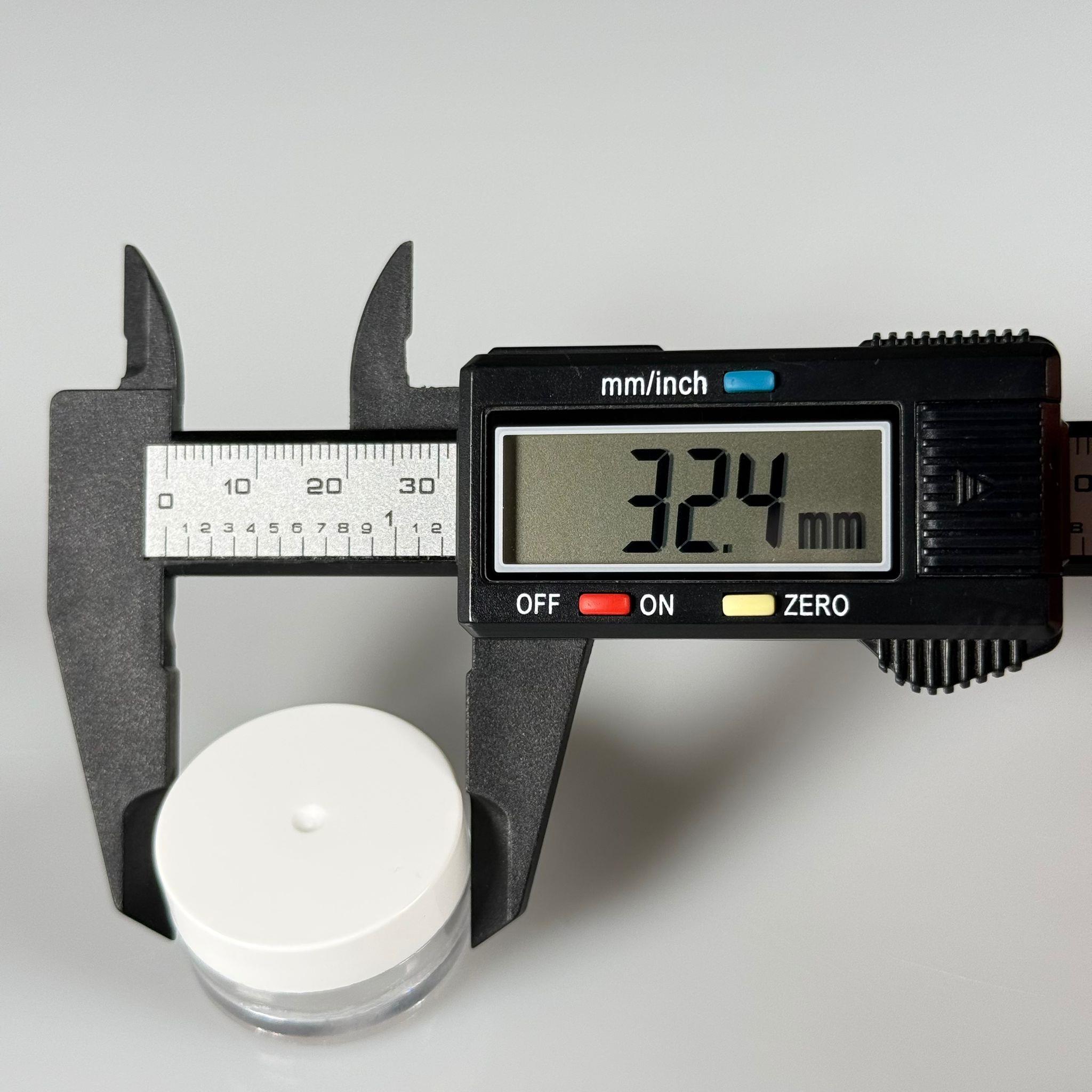 5 CC AKRİLİK KRİSTAL KAVANOZ - BEYAZ KAPAKLI  - 5 ML KREM KAVANOZ KALIN ŞEFFAF PLASTİK MİKA AKRİLİK