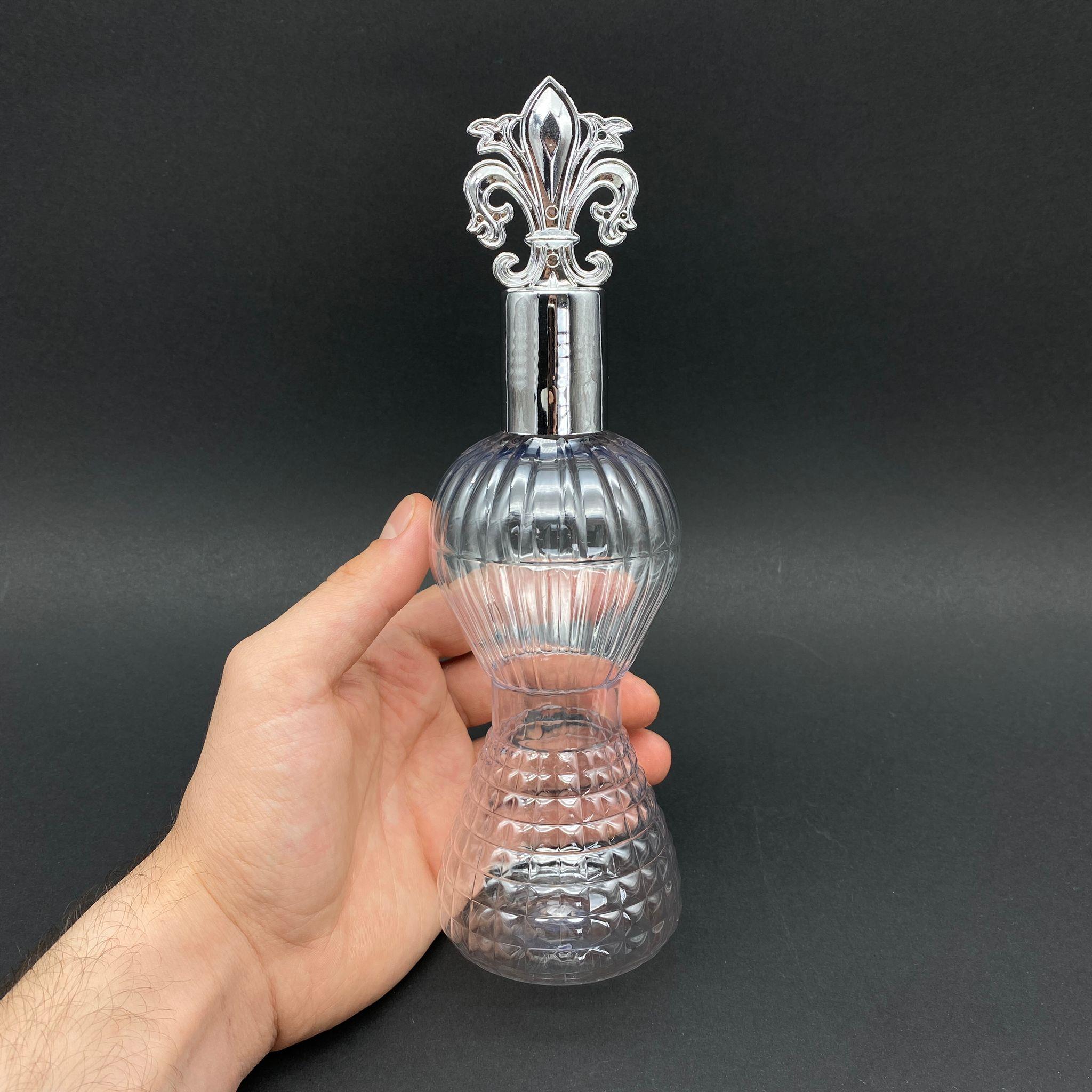 300 CC PIRLANTA KOLONYA ŞİŞESİ - CAMPET - GÜMÜŞ OSMANLI KAPAKLI KOLONYA TIPALI - 300 ML CAMPET KOLONYA ŞİŞESİ