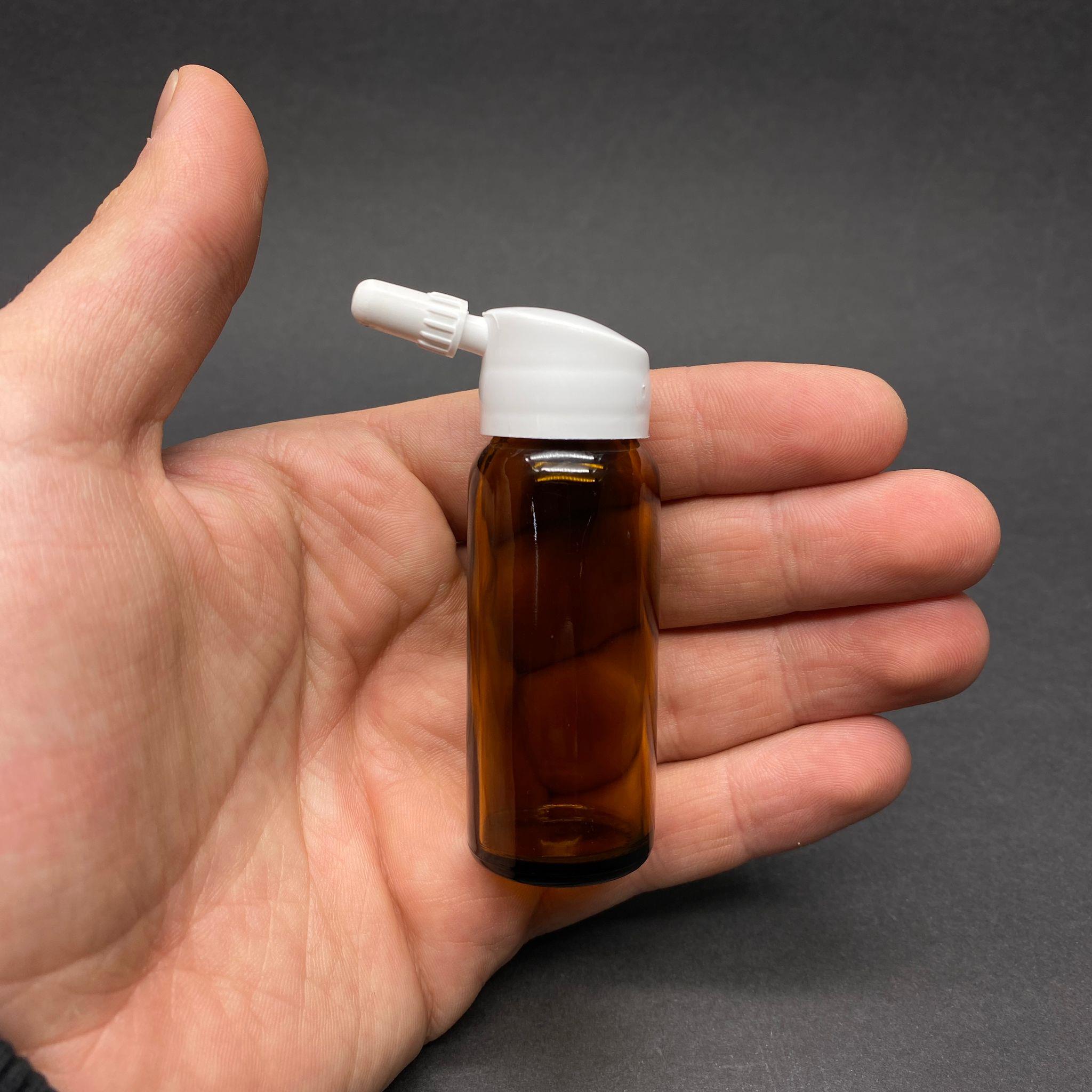 15 CC AMBER FLAKON PENİSİLİN ŞİŞESİ - BEYAZ TANK DAMLALIKLI - PLASTİK TIPALI - 15 ML DAMLALIKLI CAM ŞİŞE