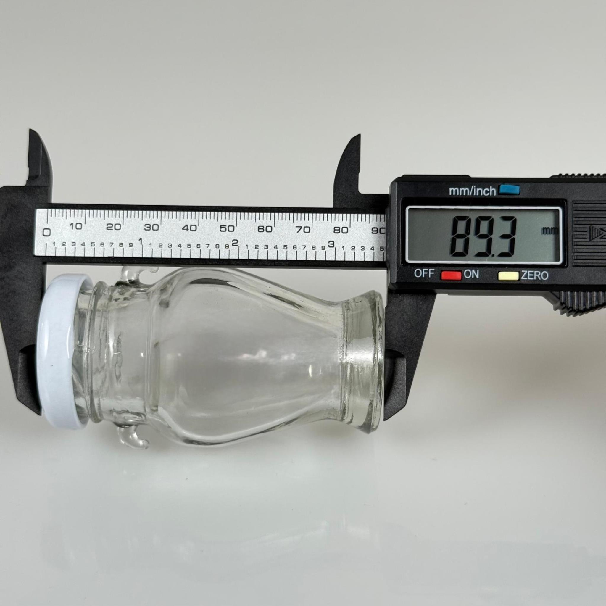 60 CC AMPHORA CAM KAVANOZ - BEYAZ METAL KAPAKLI - 60 ML CAM KAVANOZ - TEK KULPLU, KULPSUZ VEYA ÇİFT KULPLU GELEBİLİR