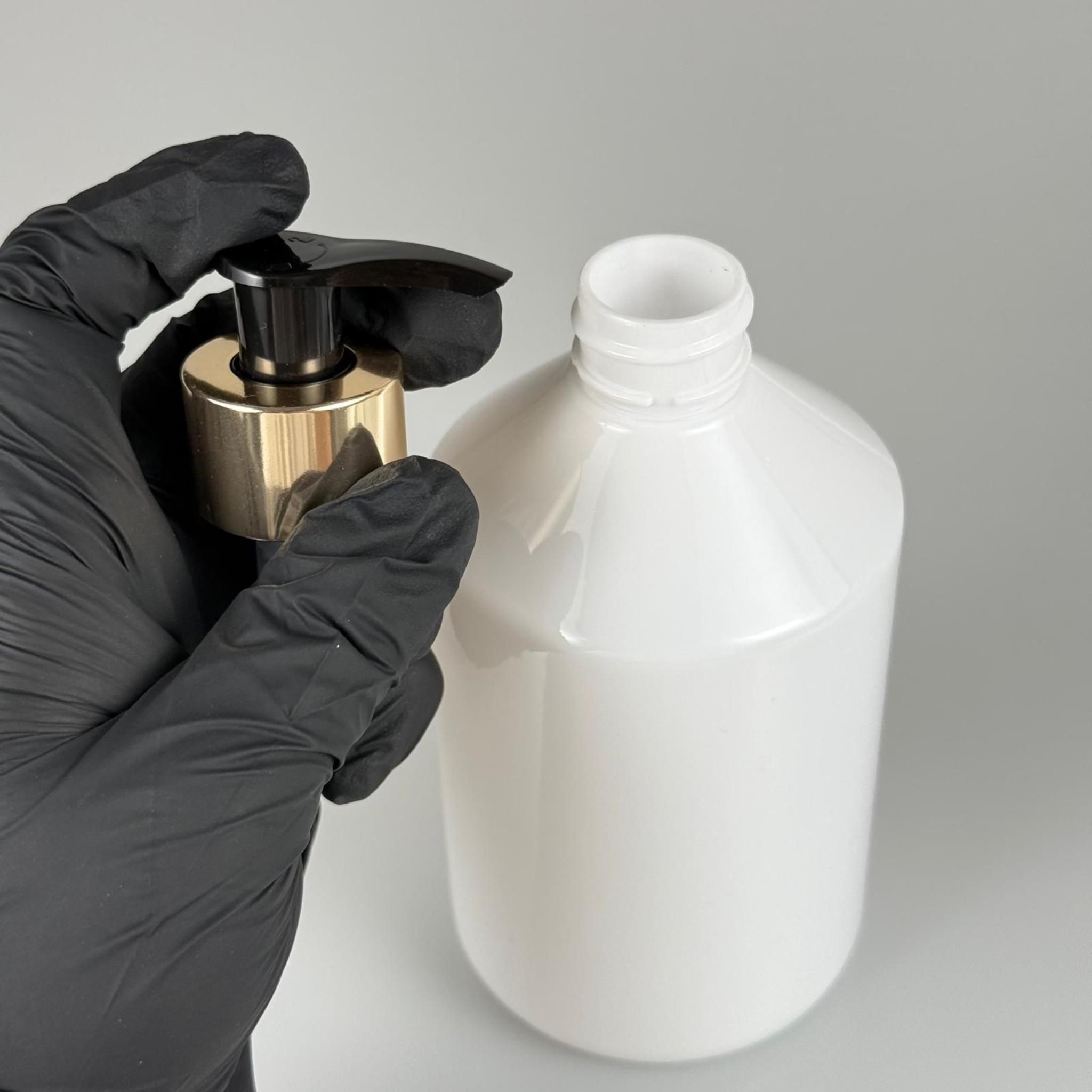500 CC BEYAZ PET ŞİŞE - 500 ML BEYAZ PLASTİK ŞİŞE GOLD POMPALI - SIVI SABUN POMPALI PLASTİK ŞİŞE