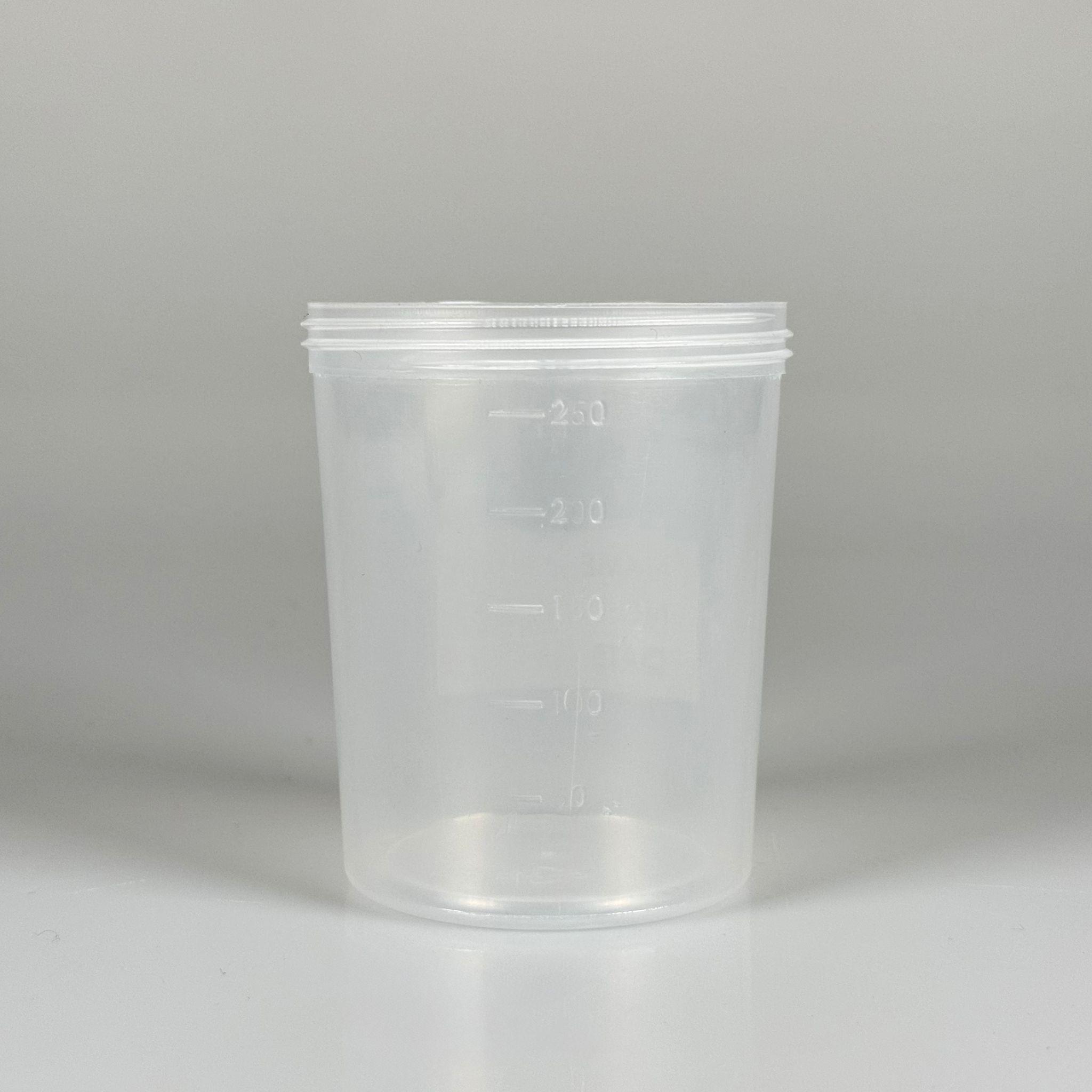 250 ML PLASTİK BEHER, ÖLÇÜ KABI
