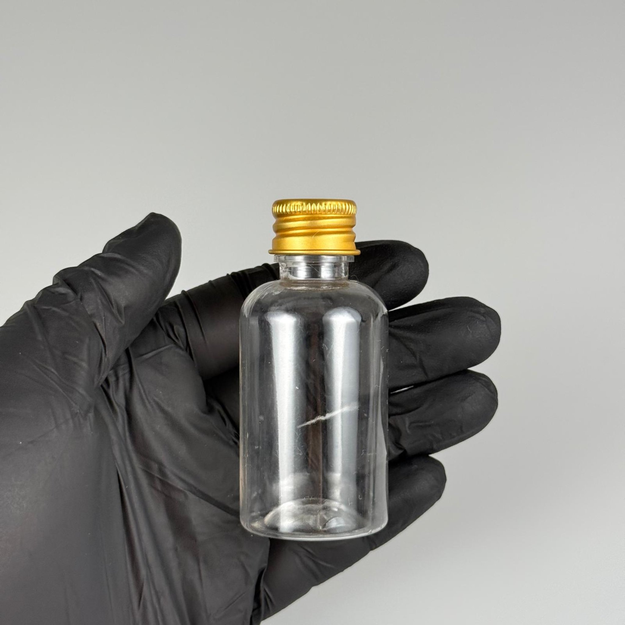 40 CC ŞEFFAF SİLİNDİR TOMBUL PET ŞİŞE + KÖPÜK CONTALI GOLD ALÜMİNYUM METAL KAPAKLI + DAMLALIKLI KOLONYA TIPALI TIPALI TAKIM - 40 ML PLASTİK ŞİŞE