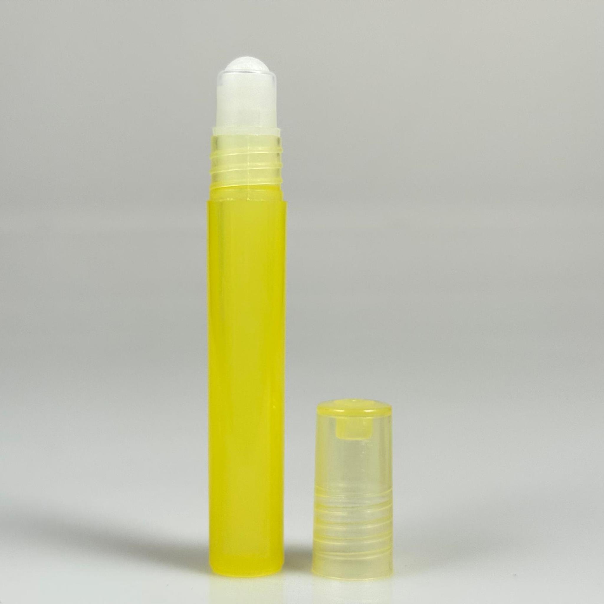 4,5 CC PLASTİK ROLL-ON ŞİŞE - BİLYELİ ŞİŞE - MİS ŞİŞESİ - ESANS ŞİŞESİ - KOKU - ŞİŞESİ - PARFÜMERİ ŞİŞESİ - SARI