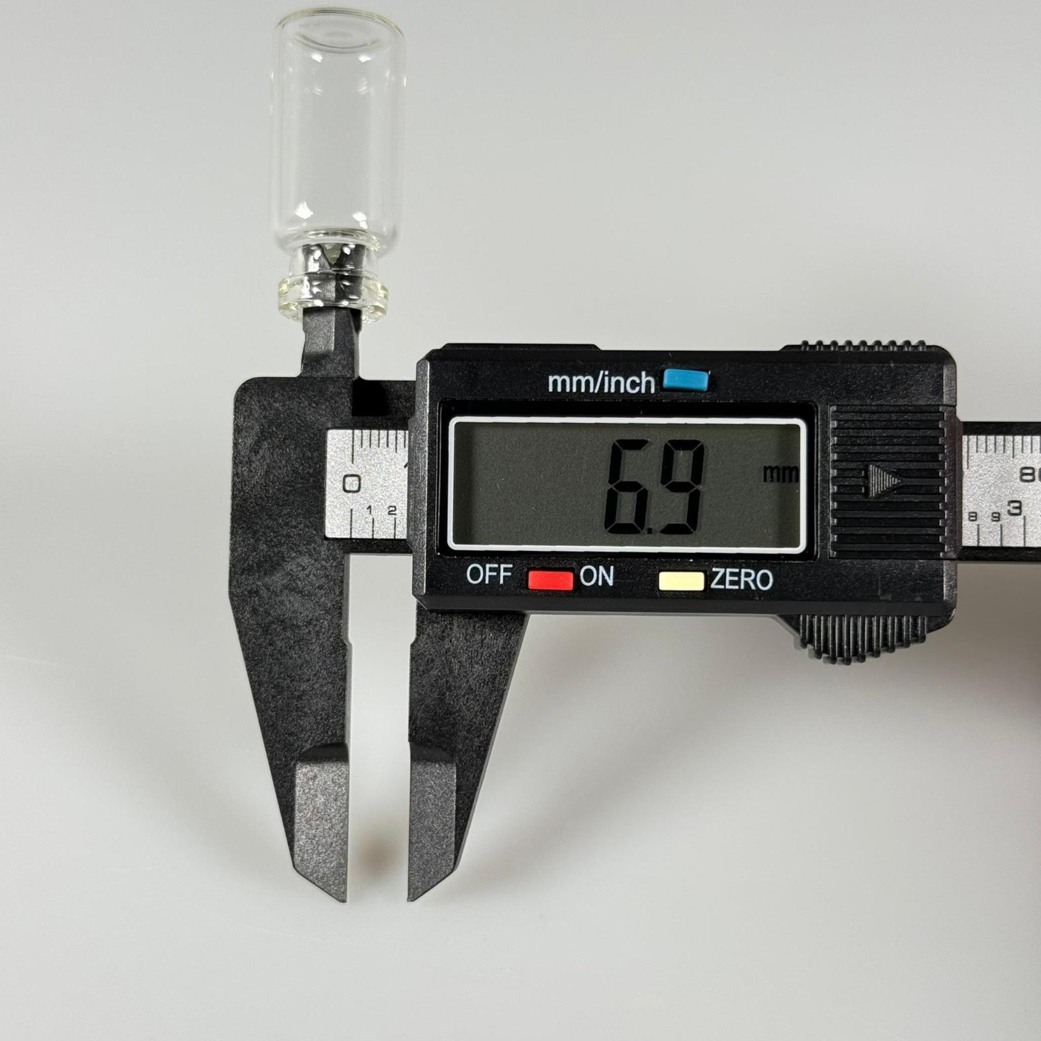 BOROSİLİKAT ŞEFFAF CAM ŞİŞE - 3 CC - 16x35 MM - ÇEKME CAM BORU FLAKON İNCE PENİSİLİN ŞİŞESİ - AĞIZ ÇAPI 13 MM