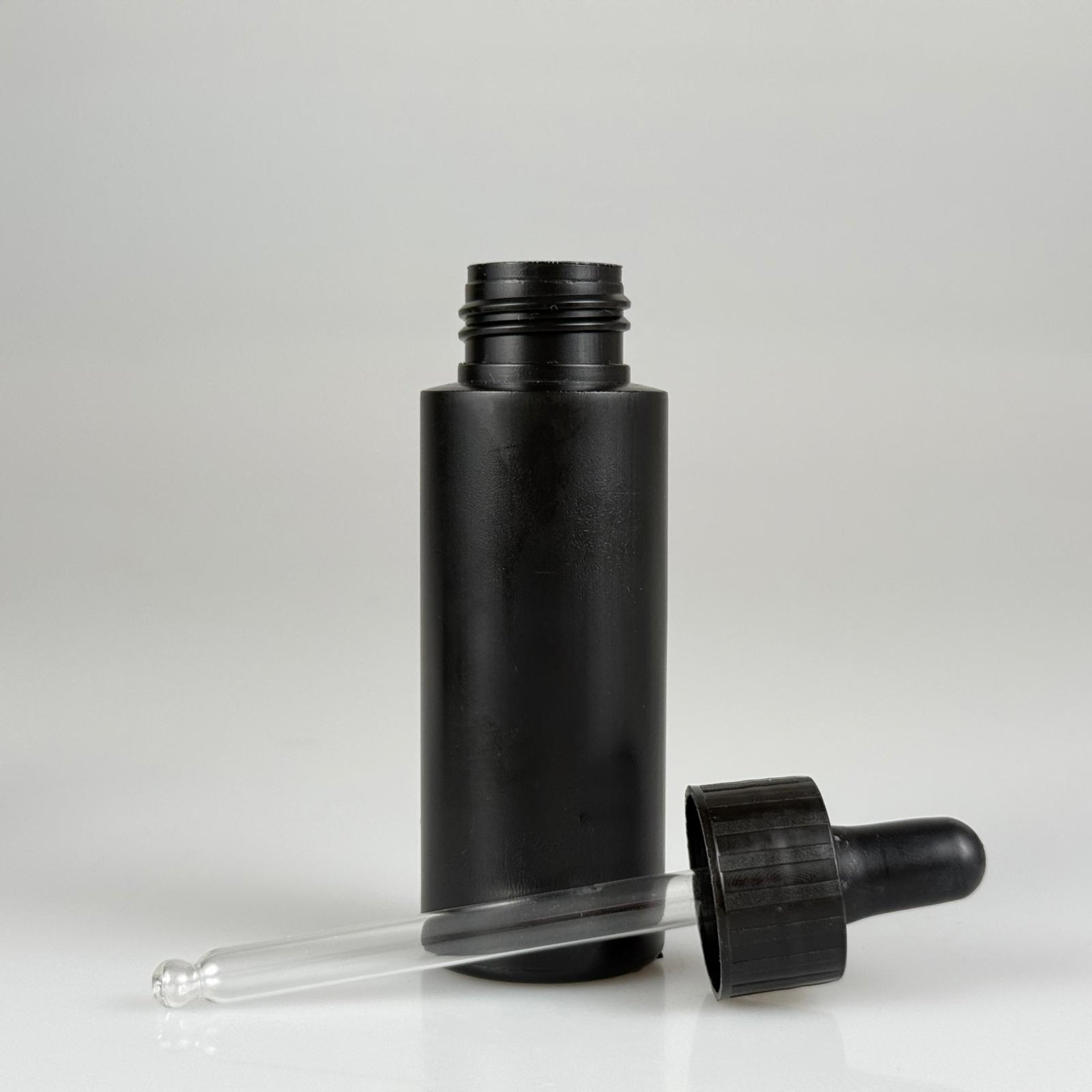 50 CC SİYAH POLİETİLEN PLASTİK ŞİŞE - CAM PİPETLİ DAMLALIKLI TAKIM  - 50 ML DAMLALIKLI PLASTİK ŞİŞE