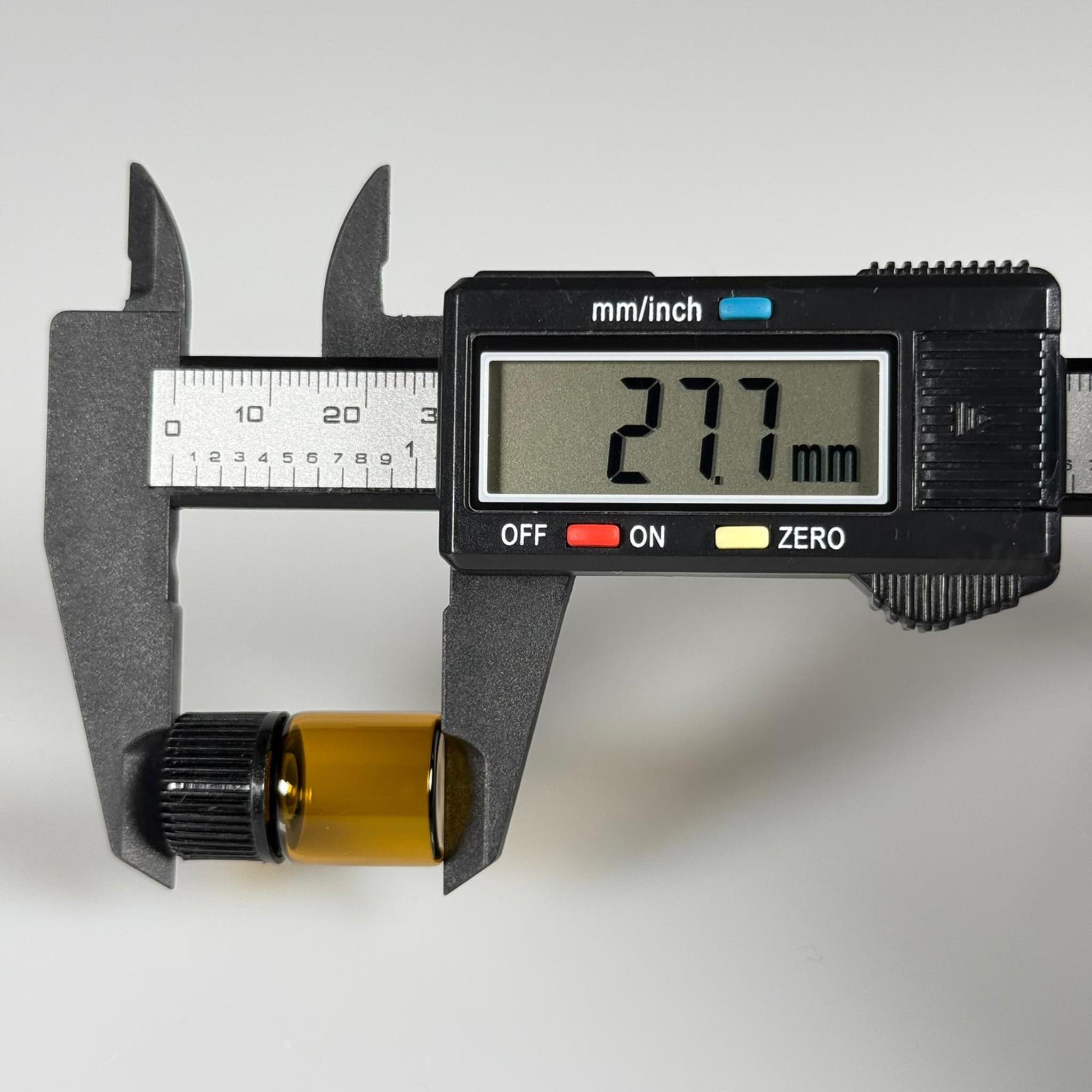 2 CC AMBER İNCE CAM ŞİŞE - SİYAH KAPAKLI + İÇTEN DAMLALIKLI - 2 ML CAM ŞİŞE