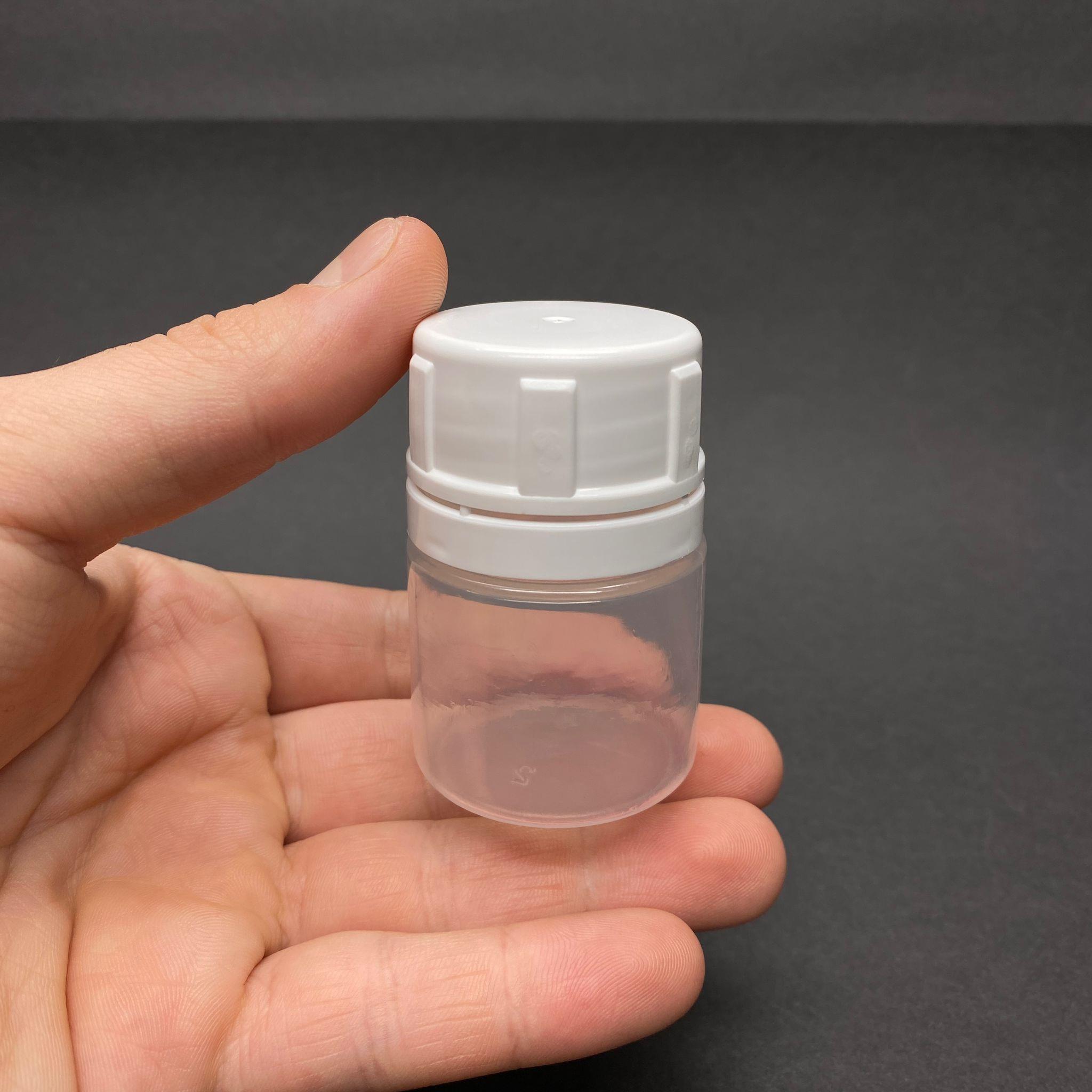 40 CC TABLET ŞİŞESİ - KİLİTLİ KAPAKLI - 40 ML ŞEFFAF KAPSÜL KUTUSU - İLAÇ ŞİŞESİ - MEDİKAL AMBALAJ - PLASTİK NUMUNE ŞİŞESİ - MÜHÜR KAPAKLI BOYA NUMUNE ŞİŞESİ OLARAK KULLANILABİLİR - TOPTAN NUMUNE ŞİŞESİ