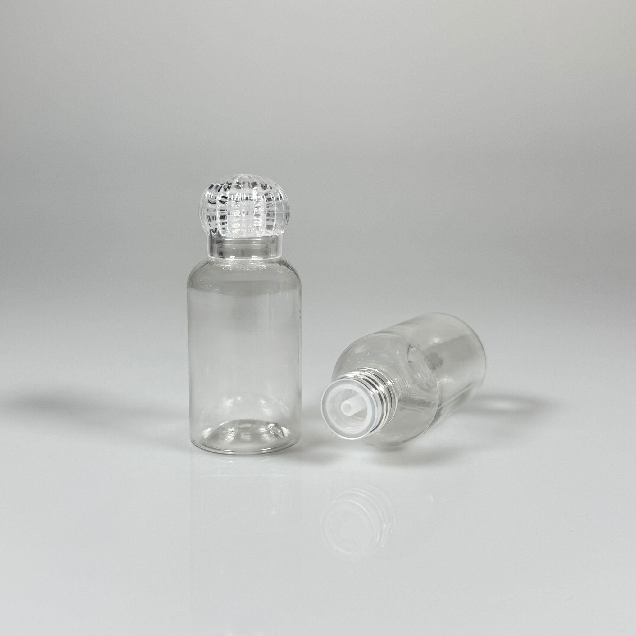 40 CC PET KOLONYA ŞİŞE - KRİSTAL KAPAKLI + KOLONYA TIPALI - 40 ML PLASTİK KOLONYA ŞİŞESİ TOMBUL