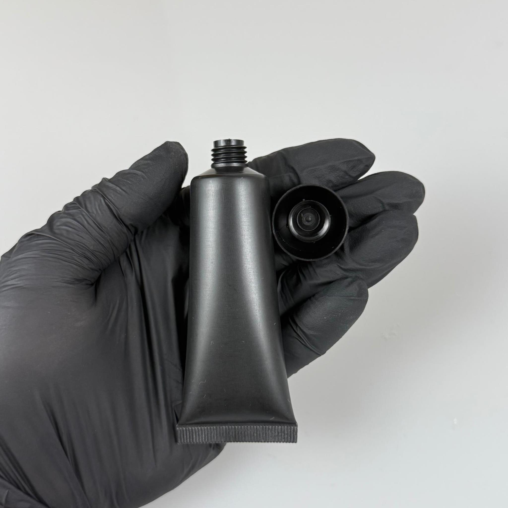 KOZMETİK İÇİN SİYAH BOŞ KREM TÜPÜ KAPAKLI - 30 ML - MERHEM TÜPÜ - PLASTİK MANÜEL DOLDURULABİLİR BOŞ TÜP - LİPGLOSS TÜP - DUDAK PARLATICISI TÜPÜ - BAL DOLUMU İÇİN PLASTİK TÜP