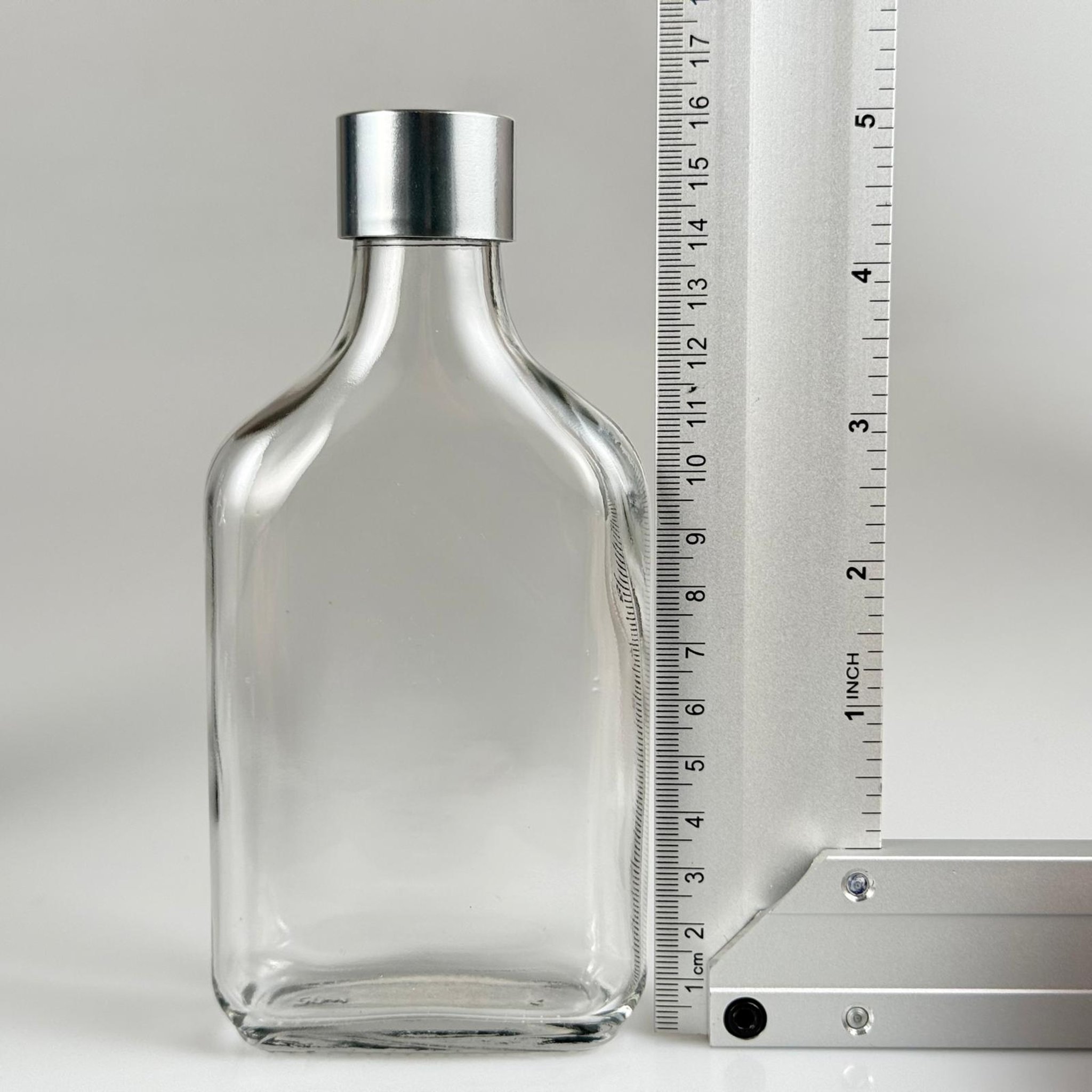 200 CC YASSI CAM COLD BREW ŞİŞE - SOĞUK KAHVE ŞİŞESİ -  ALÜMİNYUM KAPLAMALI GÜMÜŞ KAPAKLI + KÖR TIPALI TAKIM - 200 ML CAM ŞİŞE