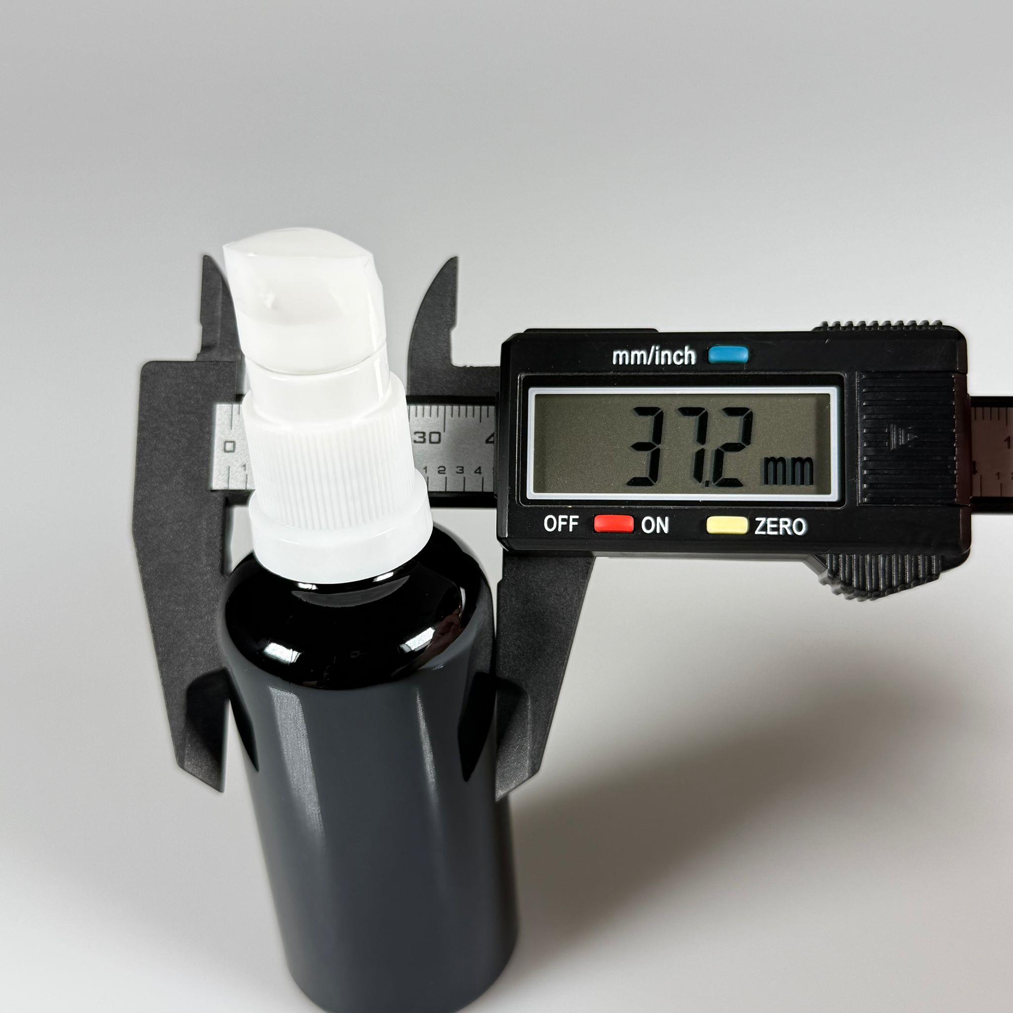 50 CC SİYAH CAM ŞİŞE - SIZDIRMAZ ETEKLİ BEYAZ LOSYON POMPALI TAKIM - 50 ML LOSYON ŞİŞESİ - YAĞ, KREM GİBİ YOĞUN KIVAMLI SIVILAR İÇİN CAM AMBALAJ