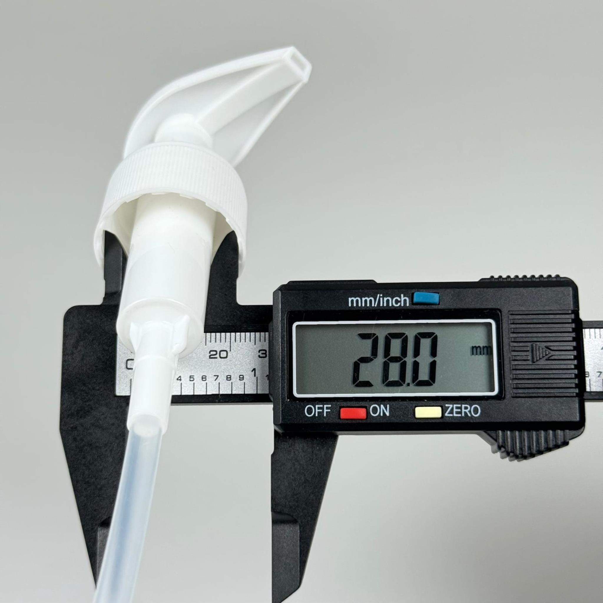 28 MM POMPA BEYAZ VİDASIZ KİLİTLİ - SIVI SABUN POMPASI