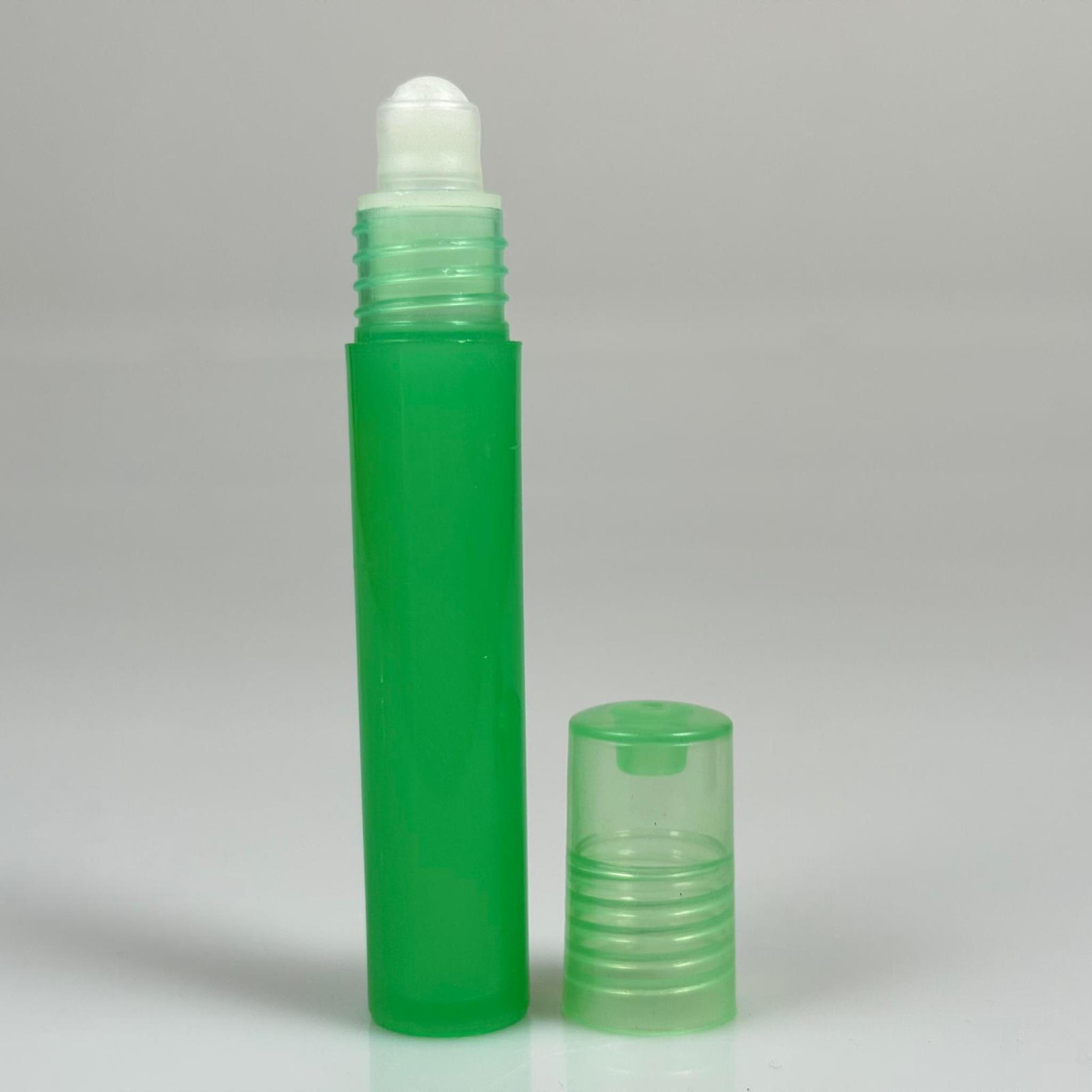 7,5 CC PLASTİK ROLL-ON ŞİŞE - BİLYELİ ŞİŞE - MİS ŞİŞESİ - ESANS ŞİŞESİ - KOKU - ŞİŞESİ - PARFÜMERİ ŞİŞESİ - YEŞİL