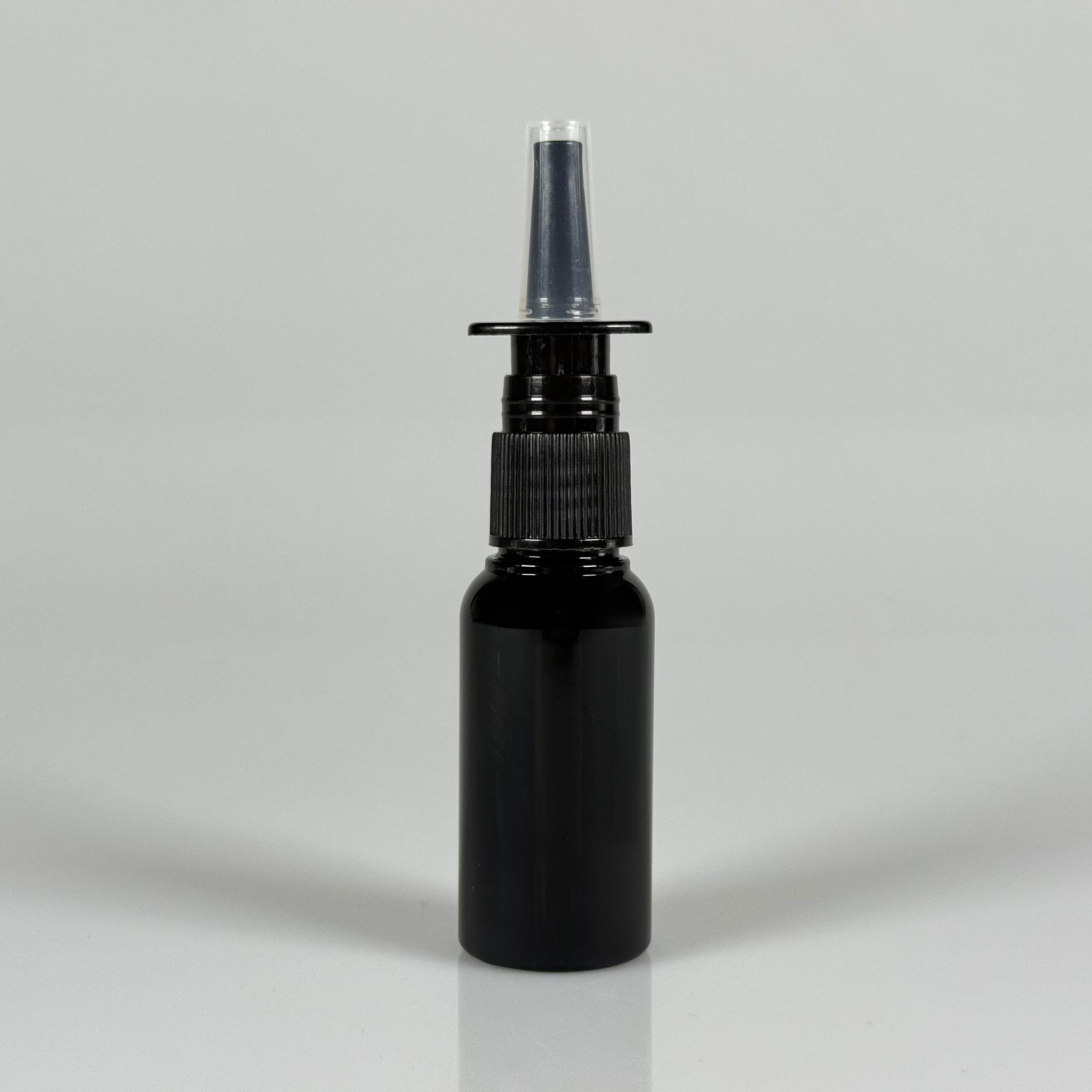 30 CC SİYAH KALIN PET ŞİŞE- SİYAH NAZAL BURUN SPREYLİ 30 ML PLASTİK ŞİŞE