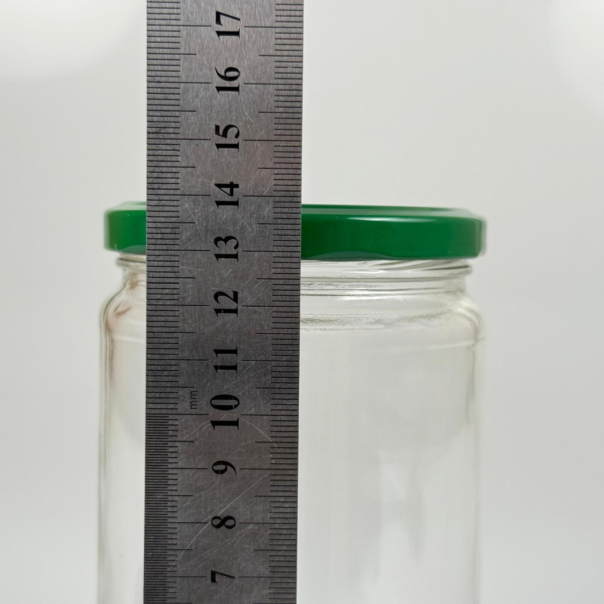 660 CC CAM KAVANOZ - KOYU YEŞİL METAL KAPAKLI - 660 ML CAM KAVANOZ - KONSERVE KAVANOZU - PAŞABAHÇE